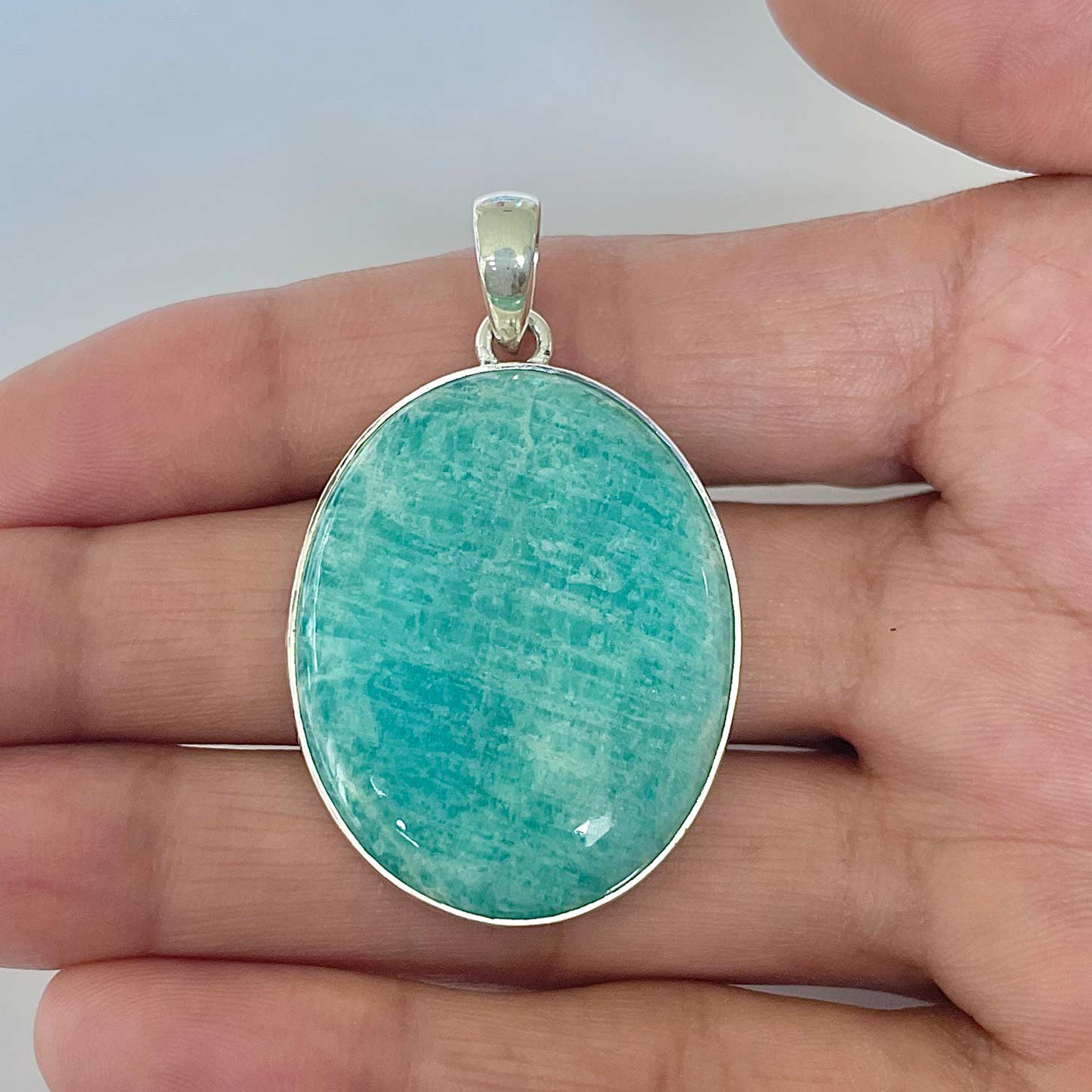 Amazonite Pendant-(AMZ-1-9)