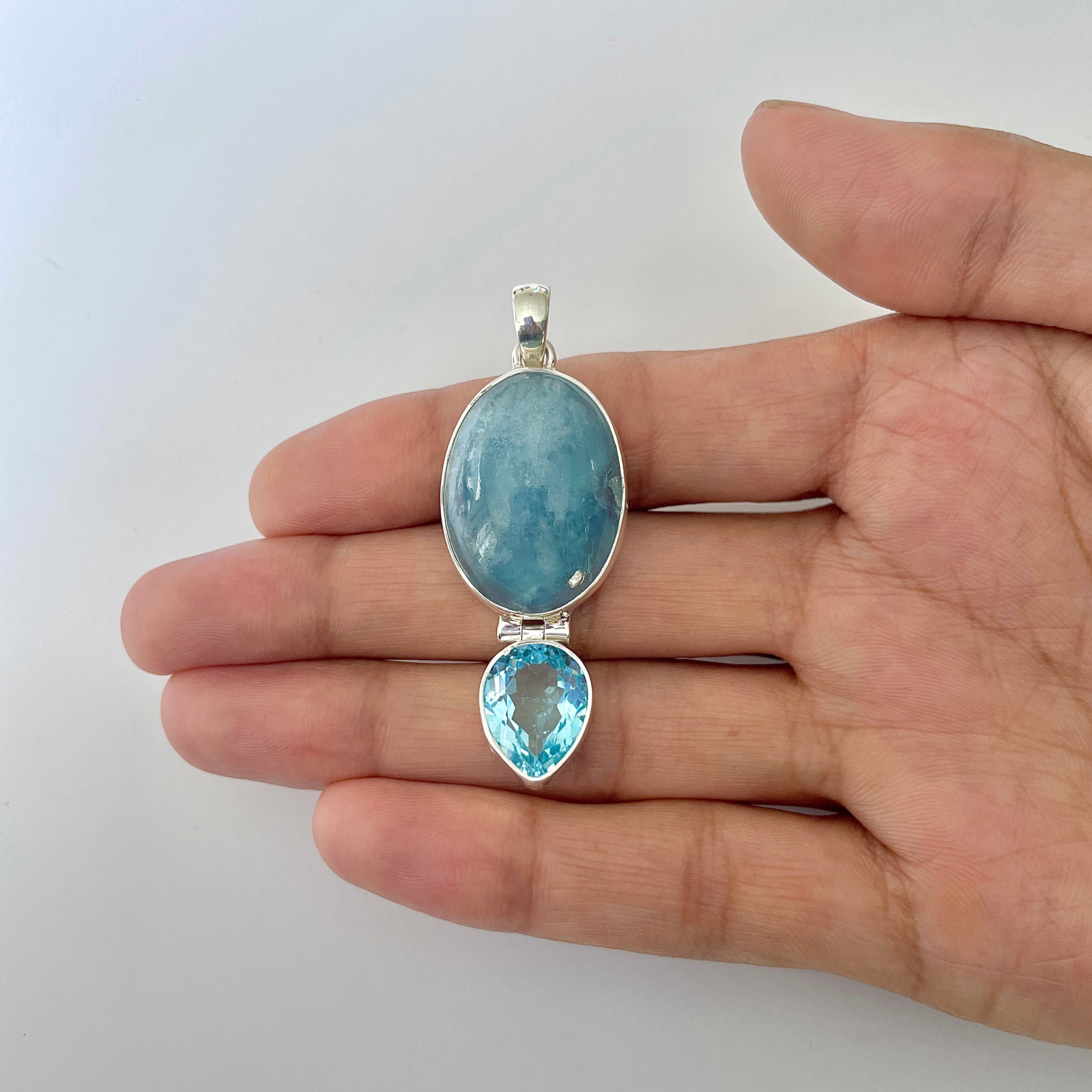 Aquamarine Pendant-(AQM-1-6)