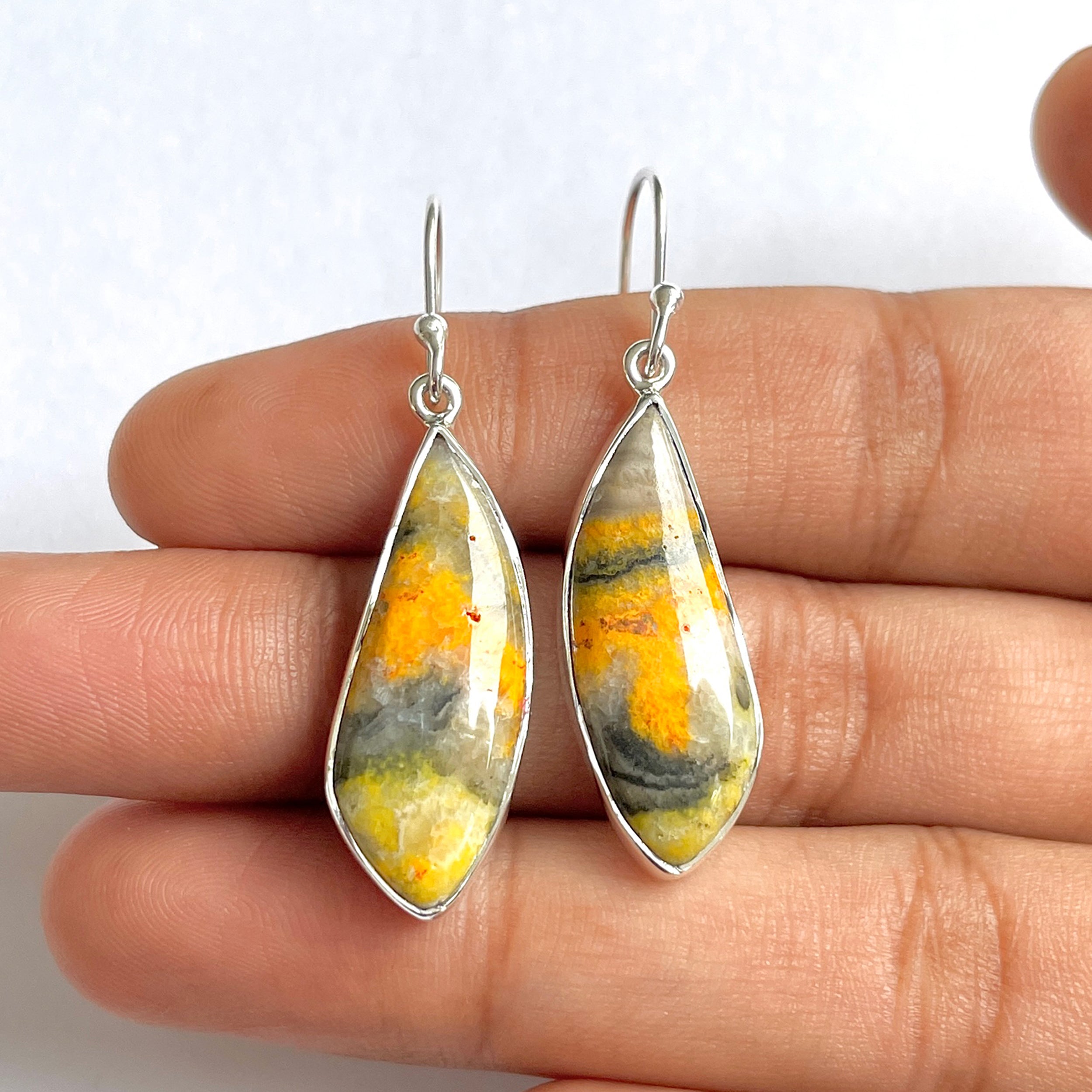 Bumble bee Jasper Earring-(BBJ-3-1)