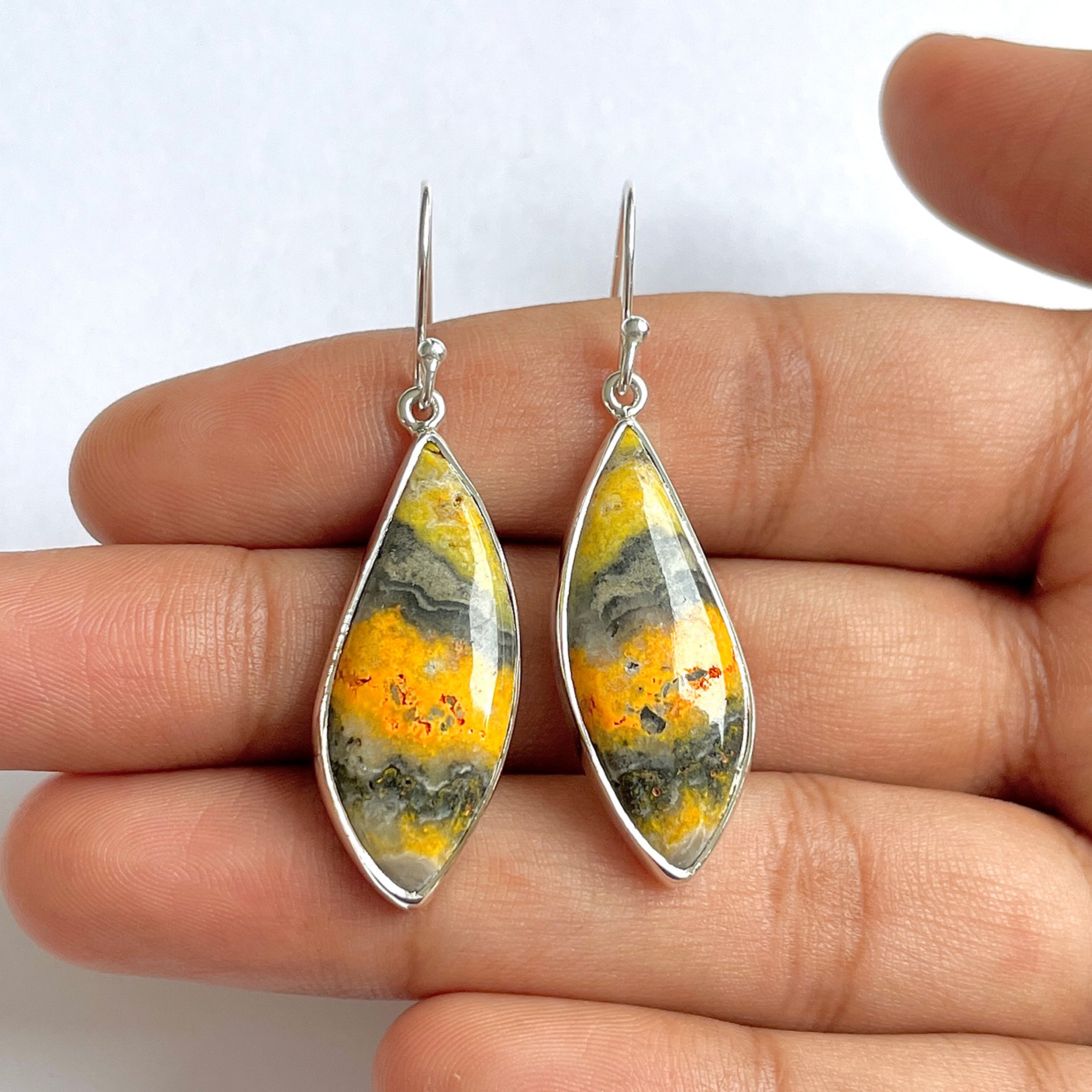 Bumble bee Jasper Earring-(BBJ-3-10)
