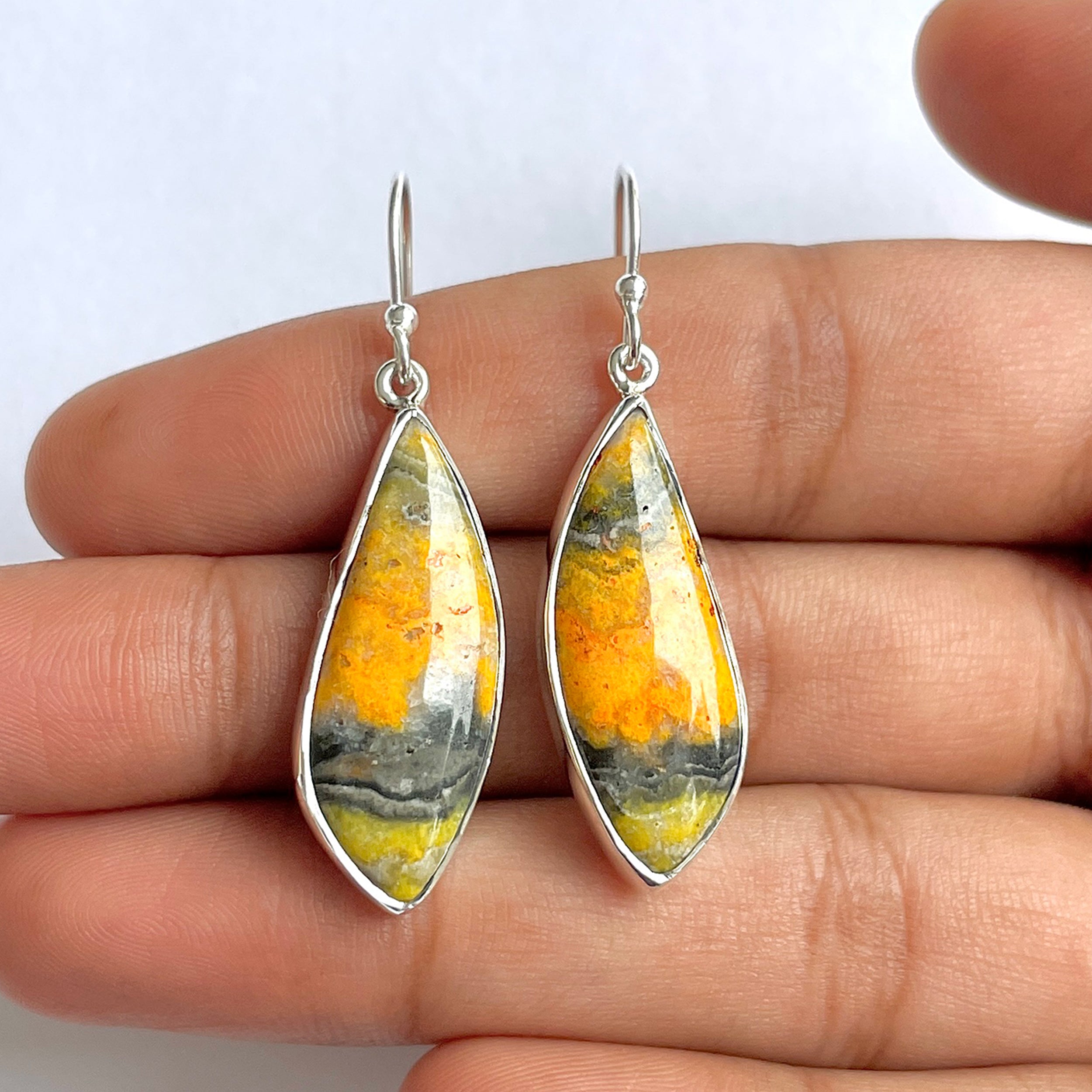 Bumble bee Jasper Earring-(BBJ-3-12)