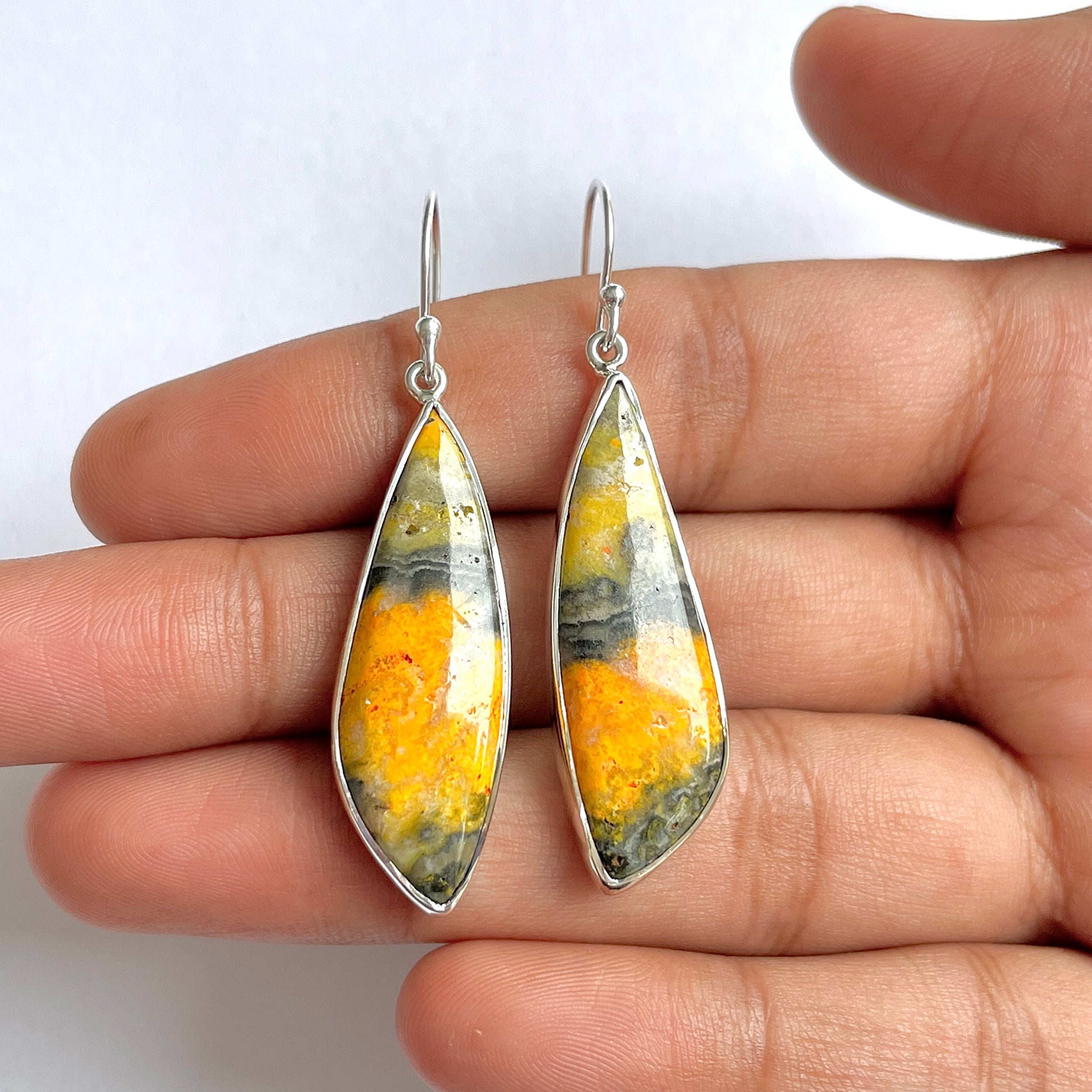 Bumble bee Jasper Earring-(BBJ-3-13)