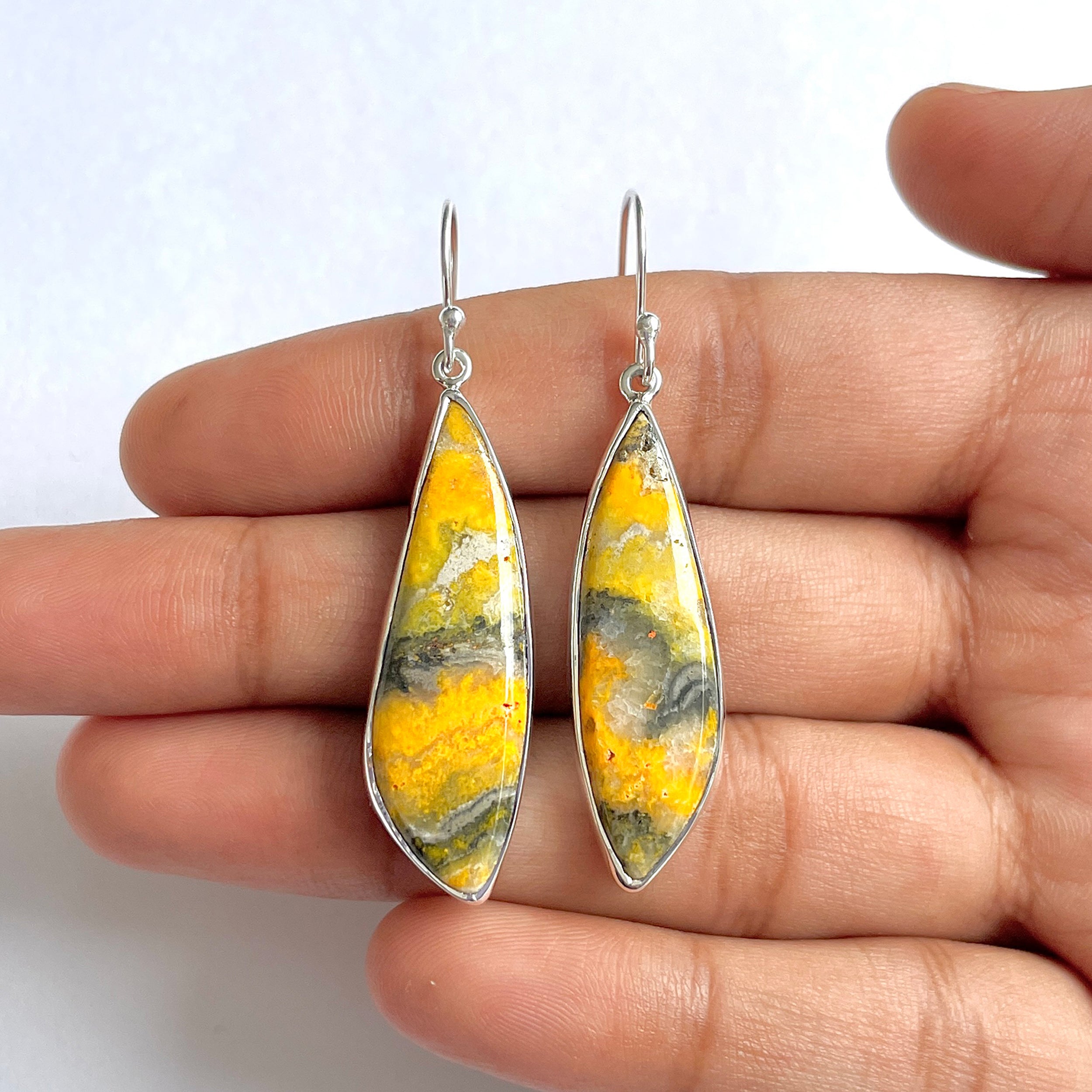 Bumble bee Jasper Earring-(BBJ-3-16)