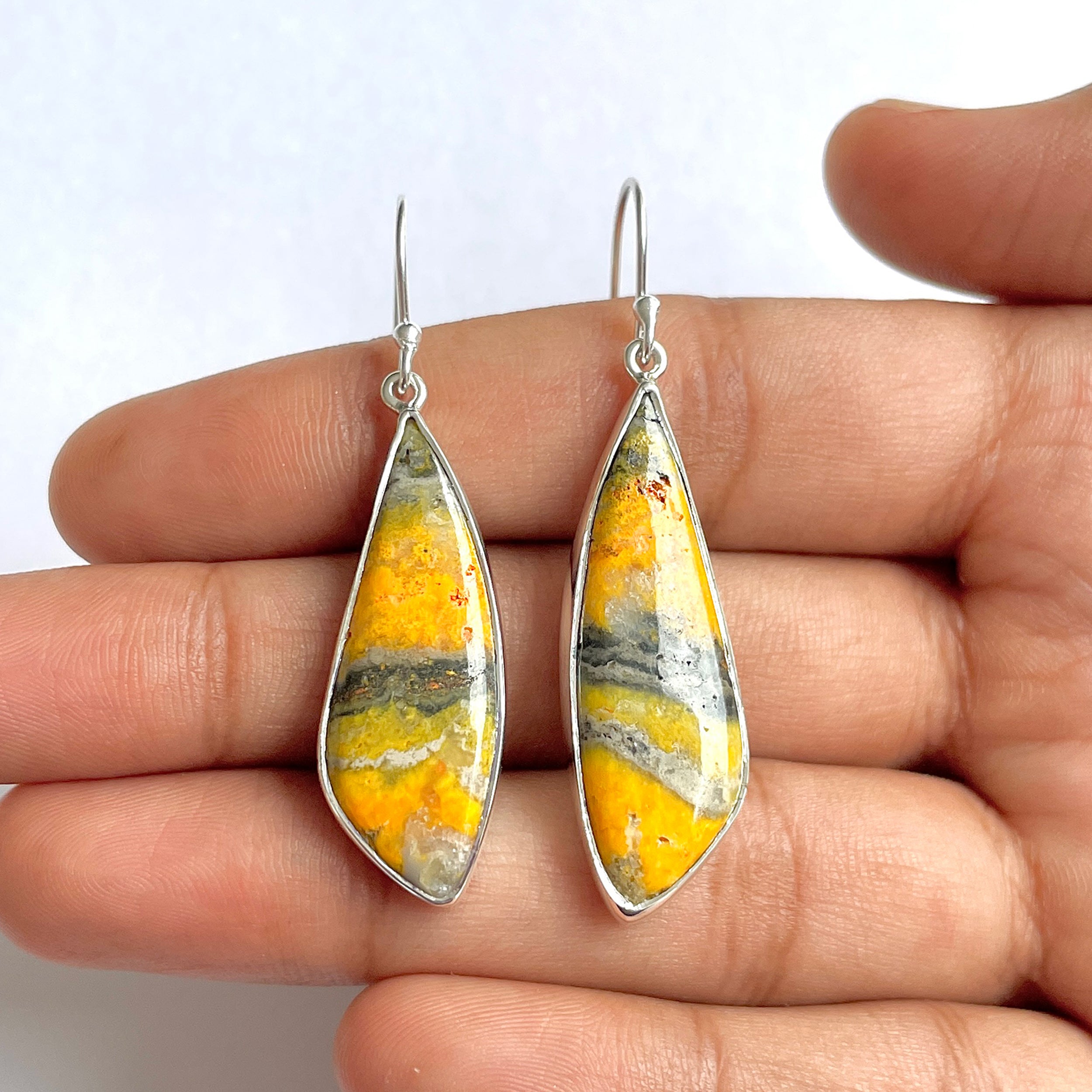 Bumble bee Jasper Earring-(BBJ-3-17)