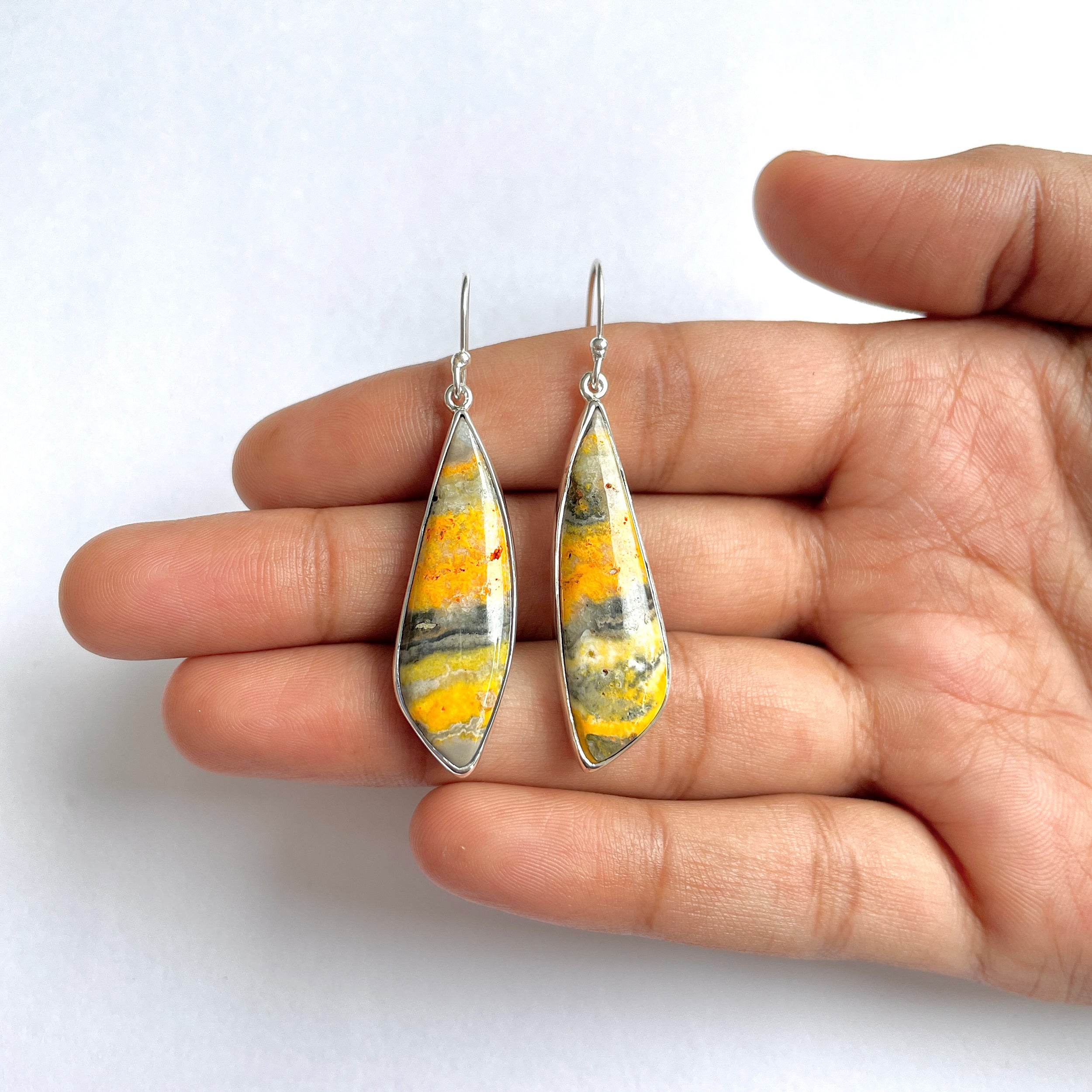 Bumble bee Jasper Earring-(BBJ-3-19)