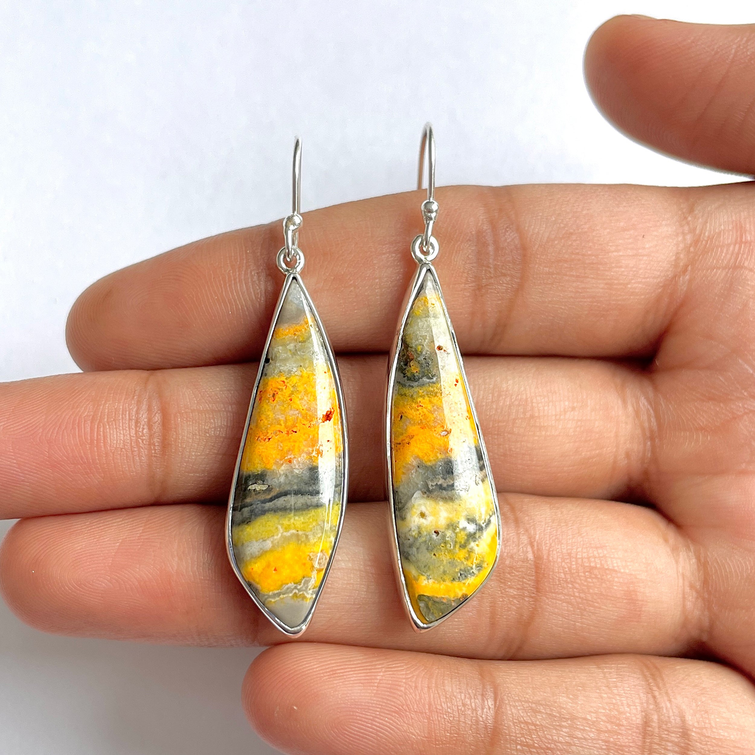 Bumble bee Jasper Earring-(BBJ-3-19)