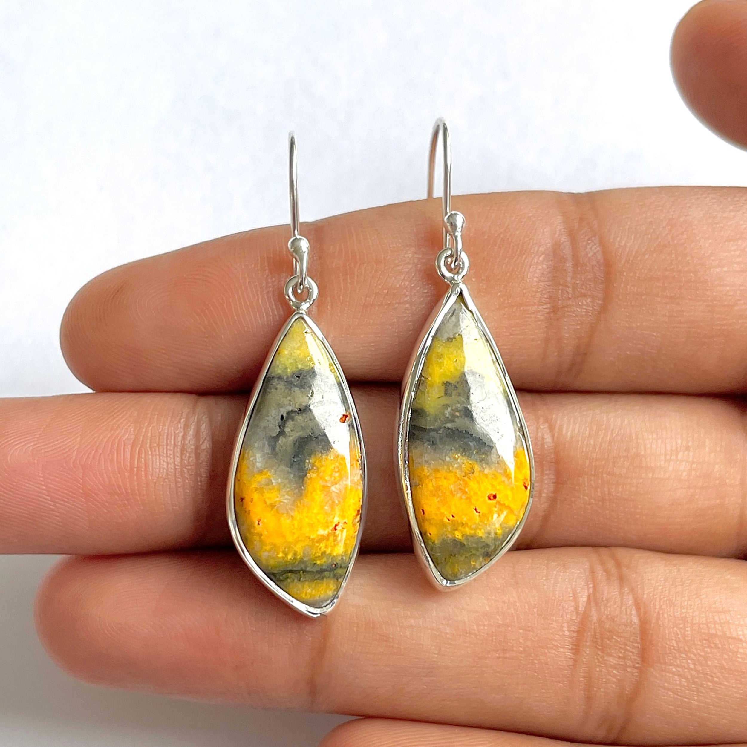 Bumble bee Jasper Earring-(BBJ-3-2)