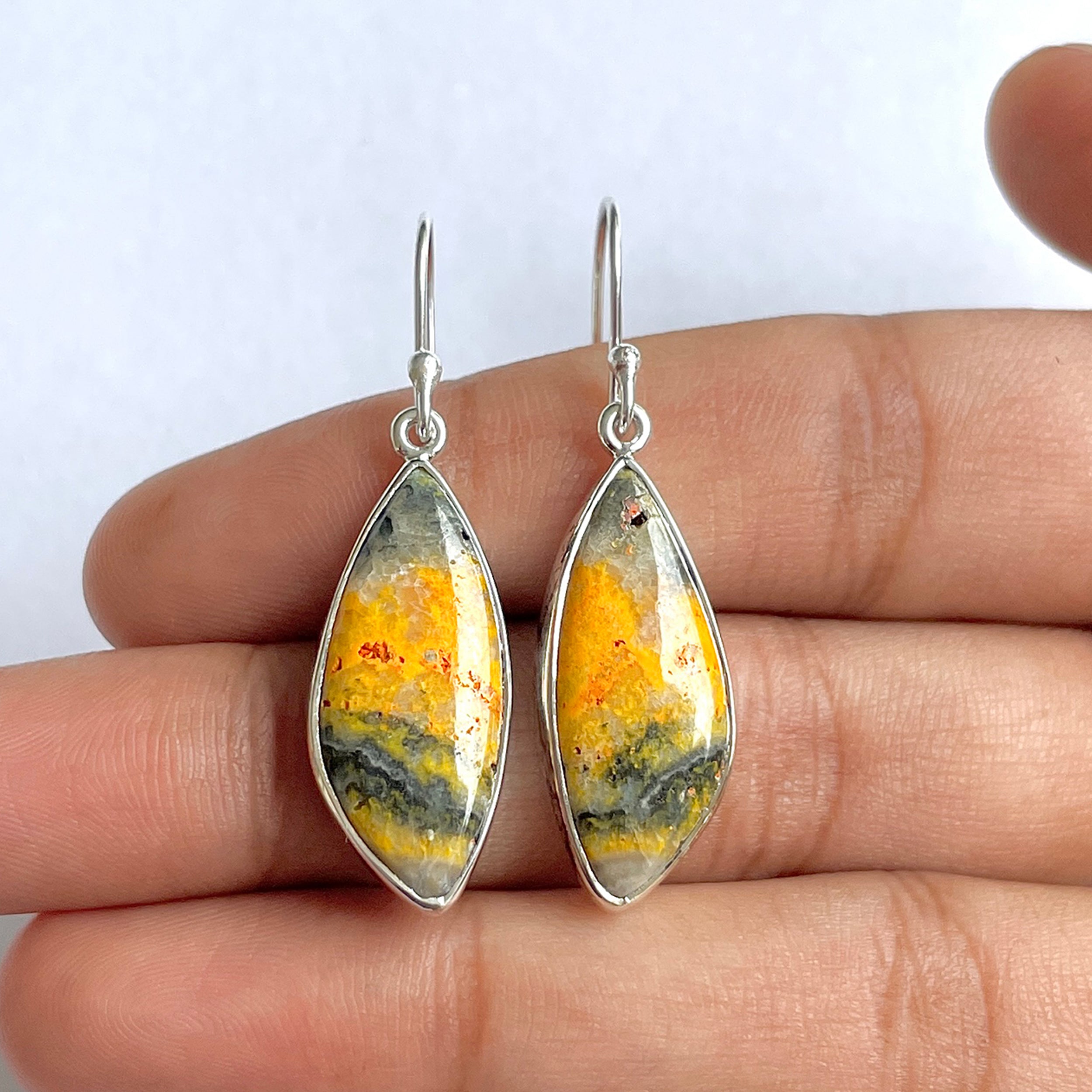 Bumble bee Jasper Earring-(BBJ-3-21)