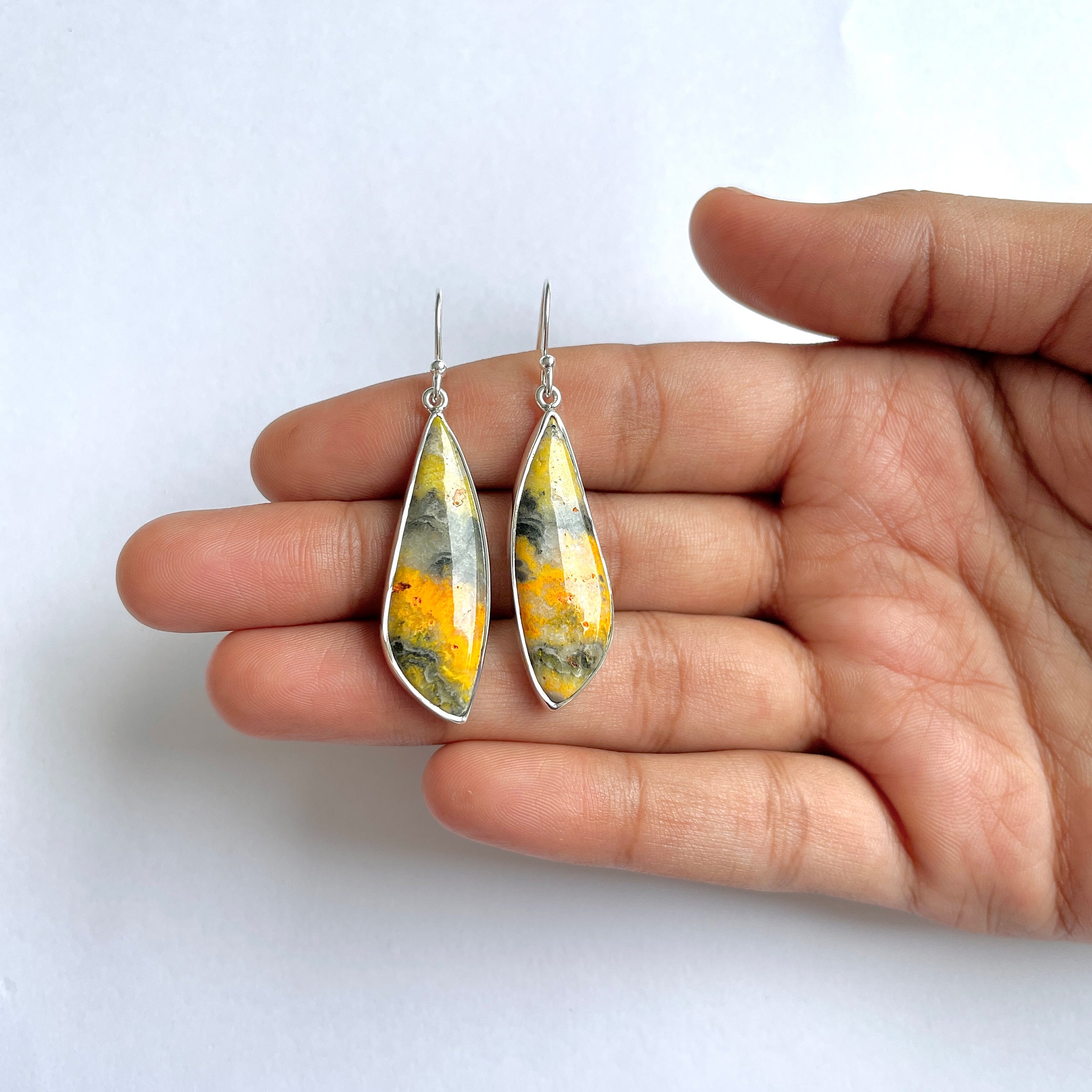 Bumble bee Jasper Earring-(BBJ-3-23)