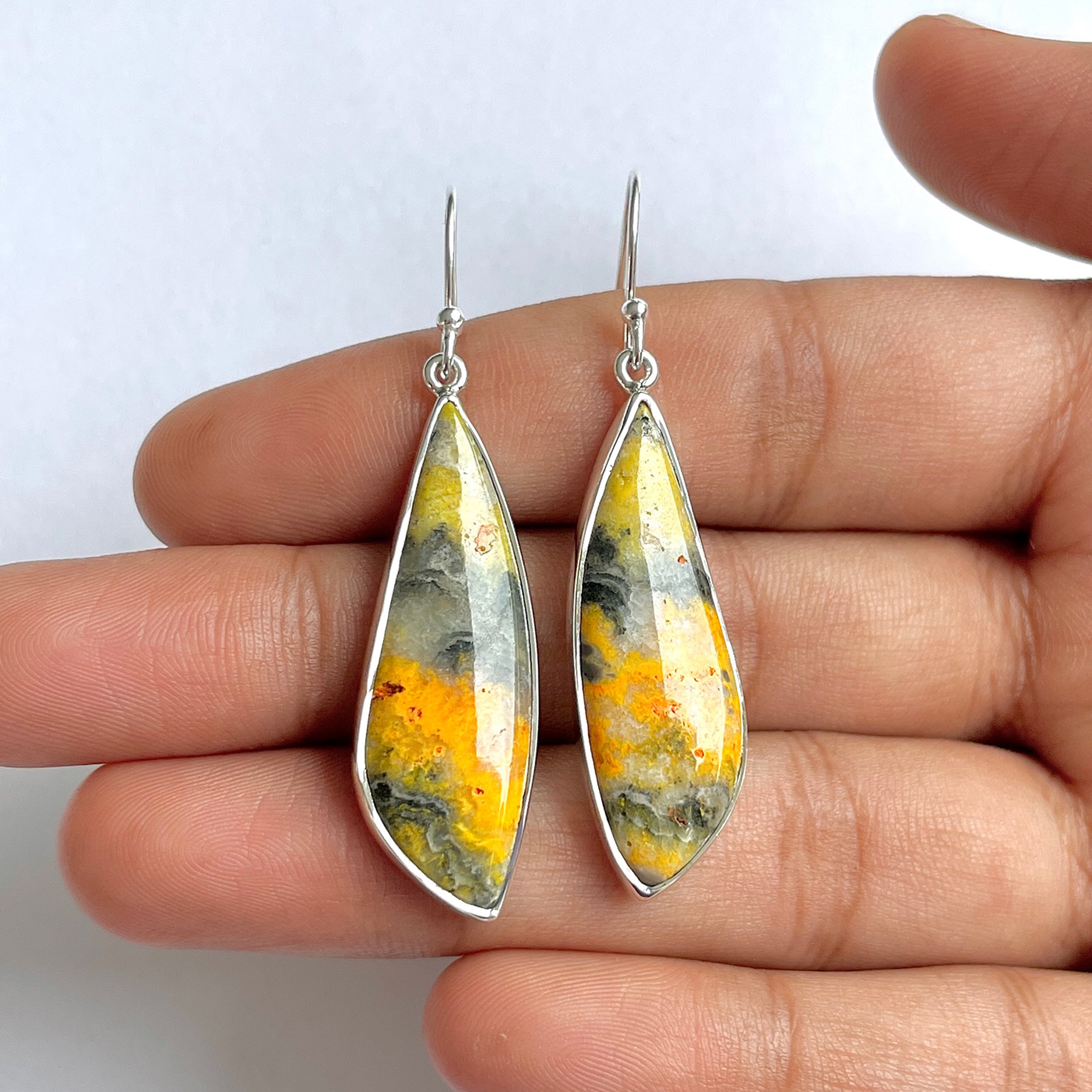 Bumble bee Jasper Earring-(BBJ-3-23)