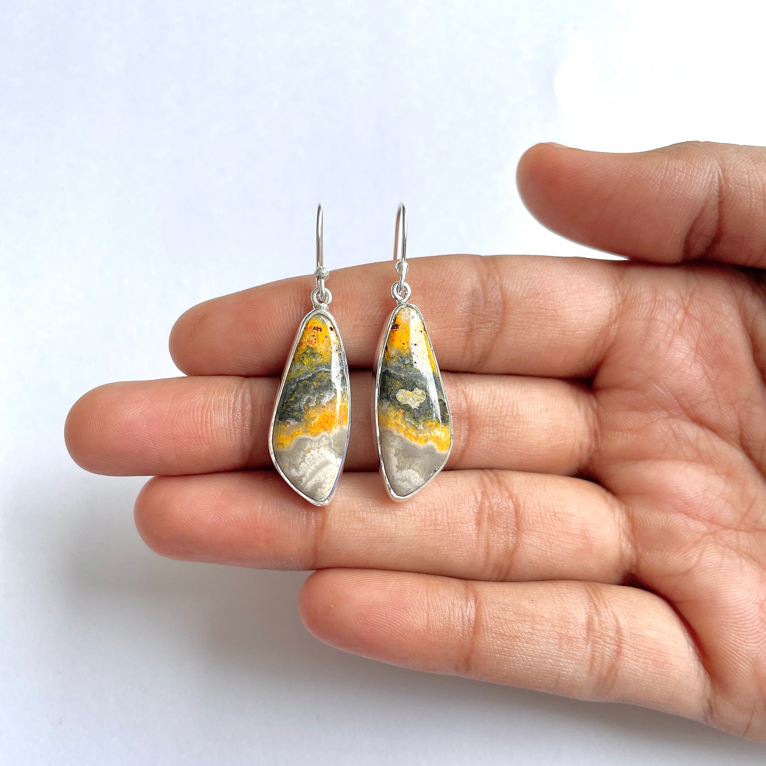 Bumble bee Jasper Earring-(BBJ-3-26)