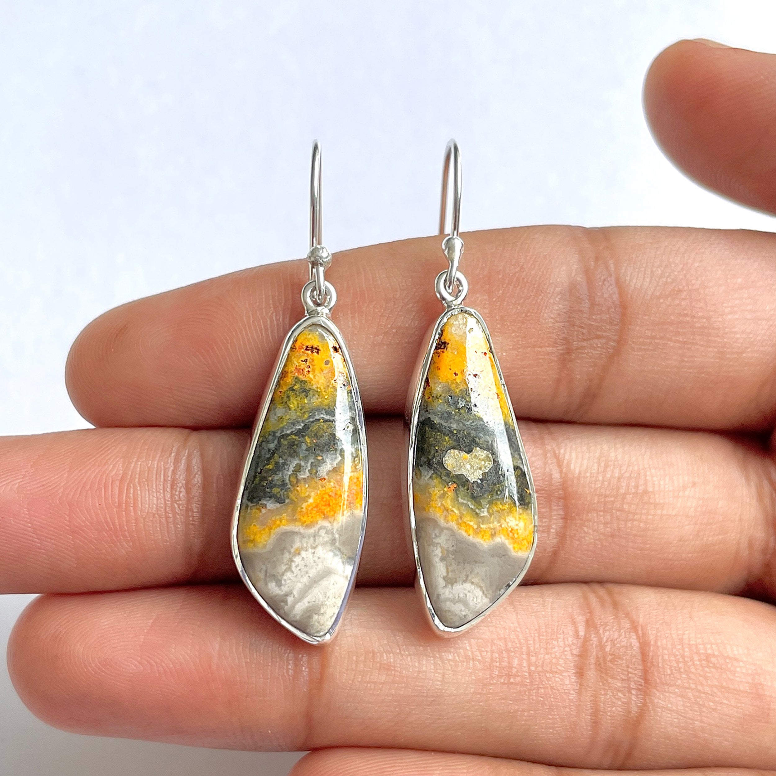 Bumble bee Jasper Earring-(BBJ-3-26)