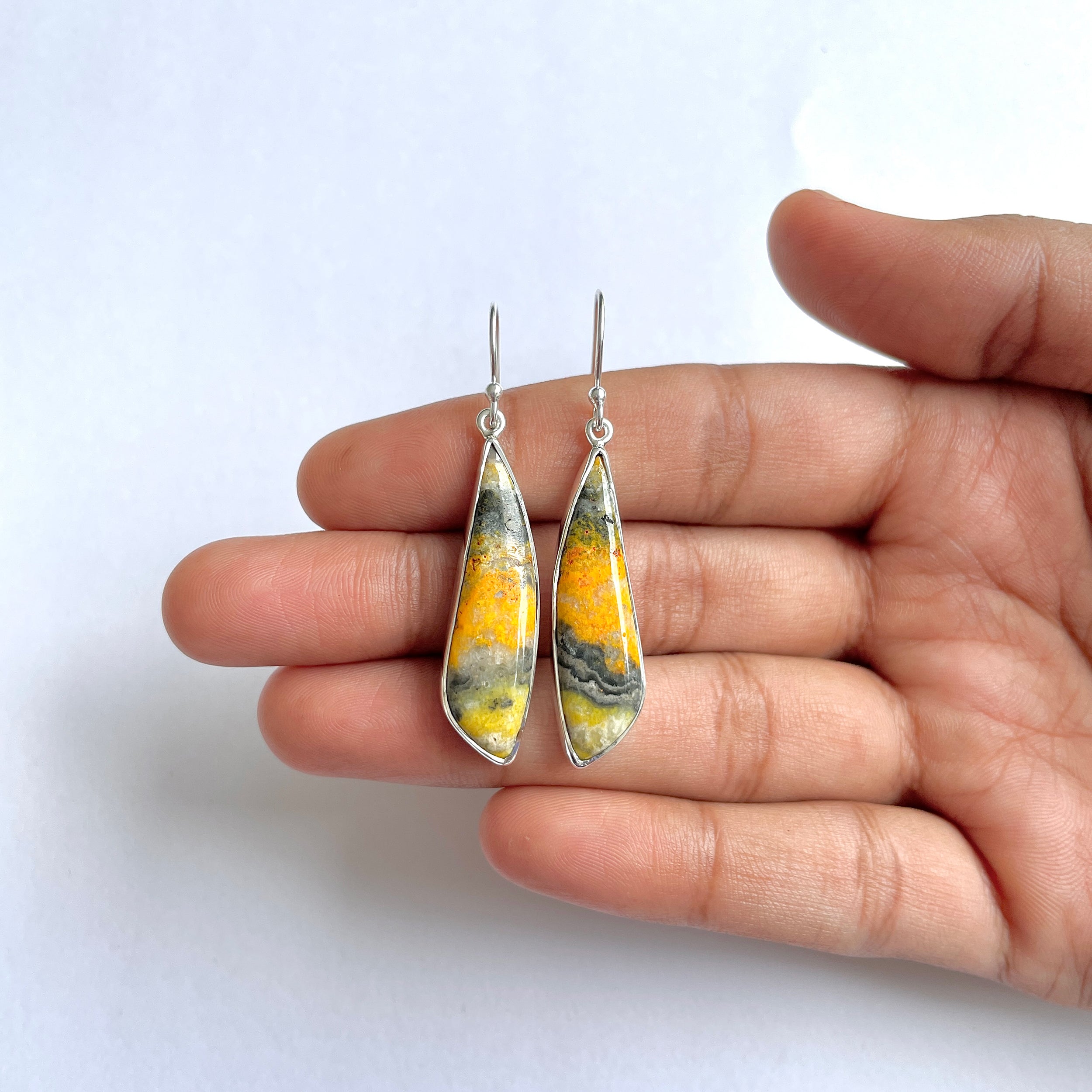 Bumble bee Jasper Earring-(BBJ-3-27)