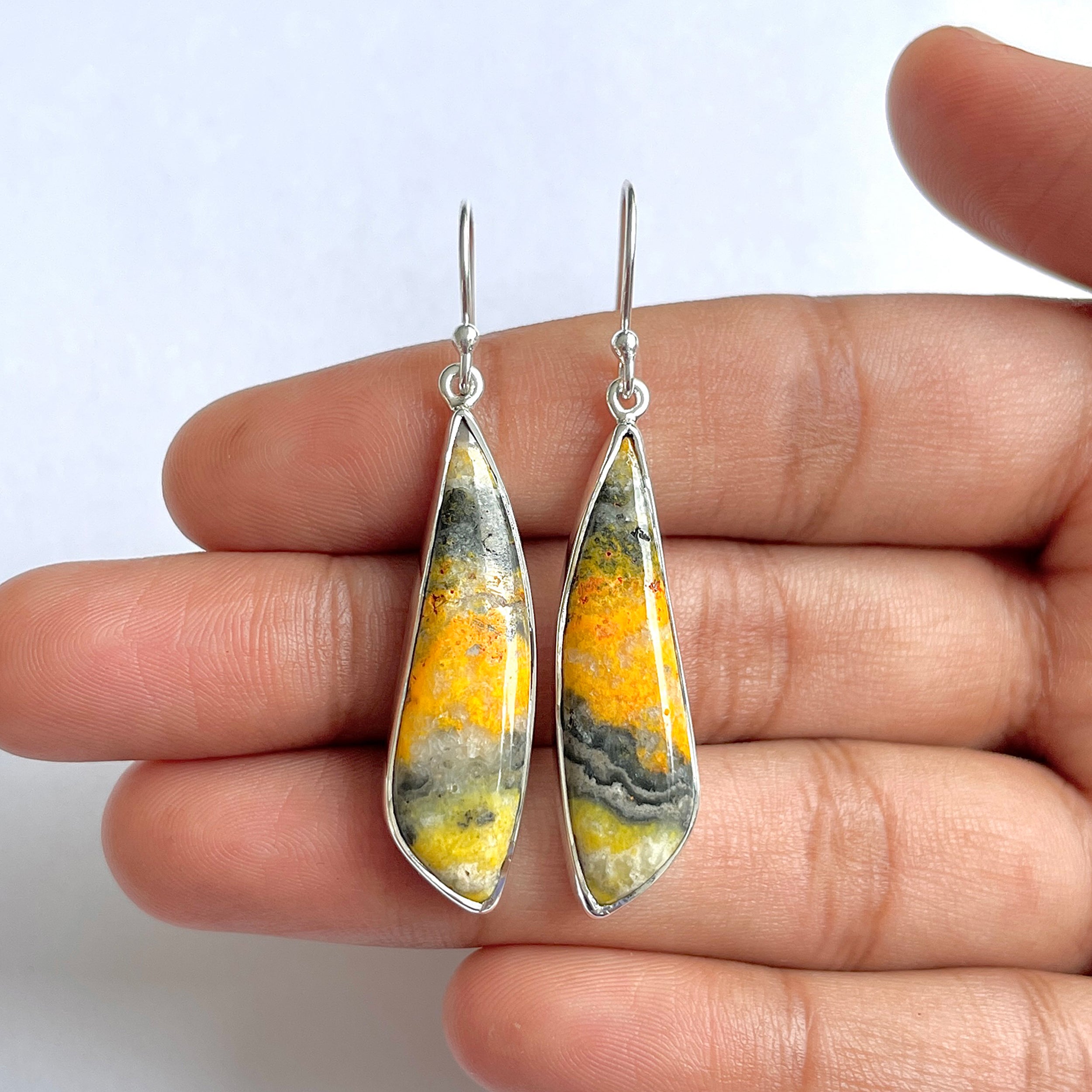 Bumble bee Jasper Earring-(BBJ-3-27)