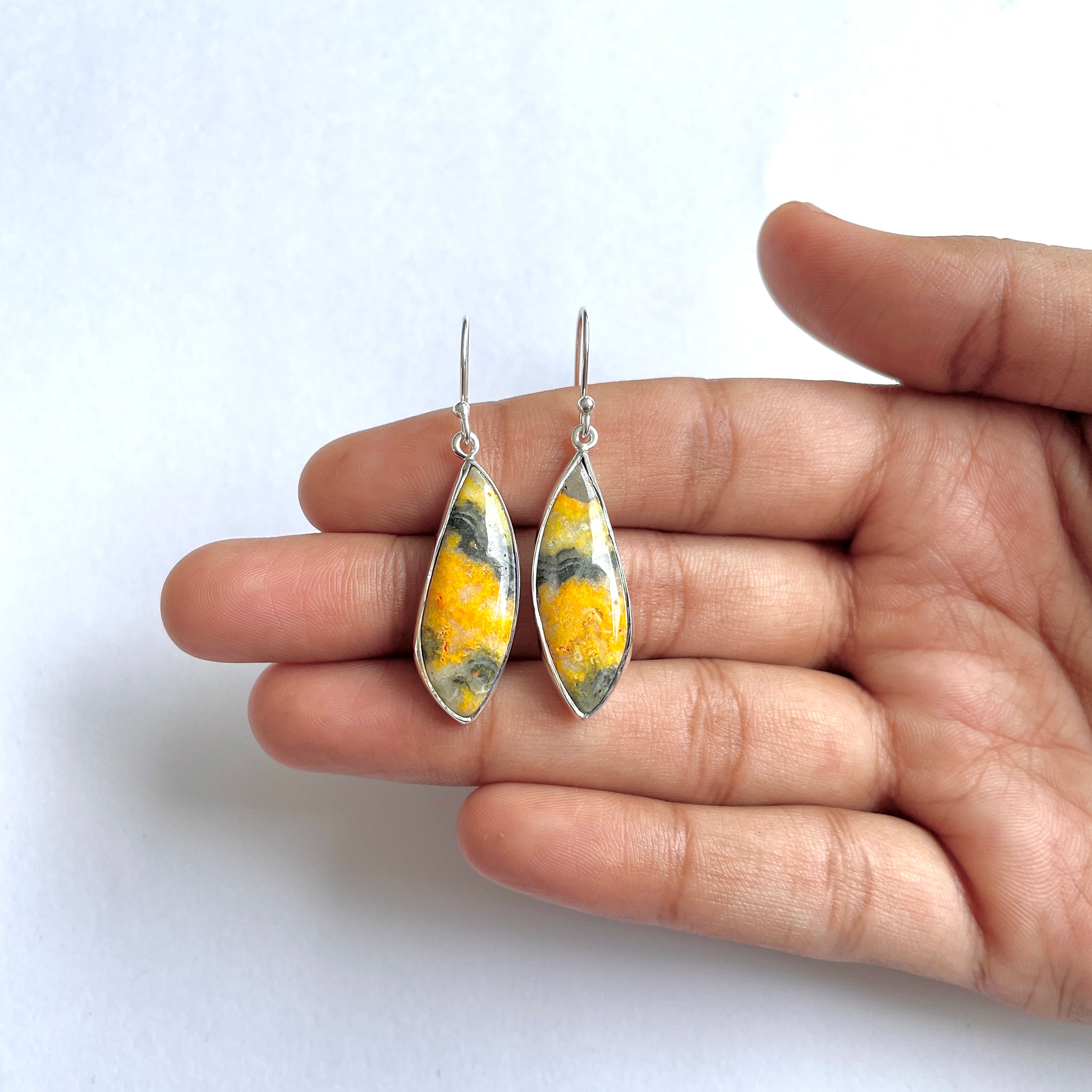 Bumble bee Jasper Earring-(BBJ-3-28)