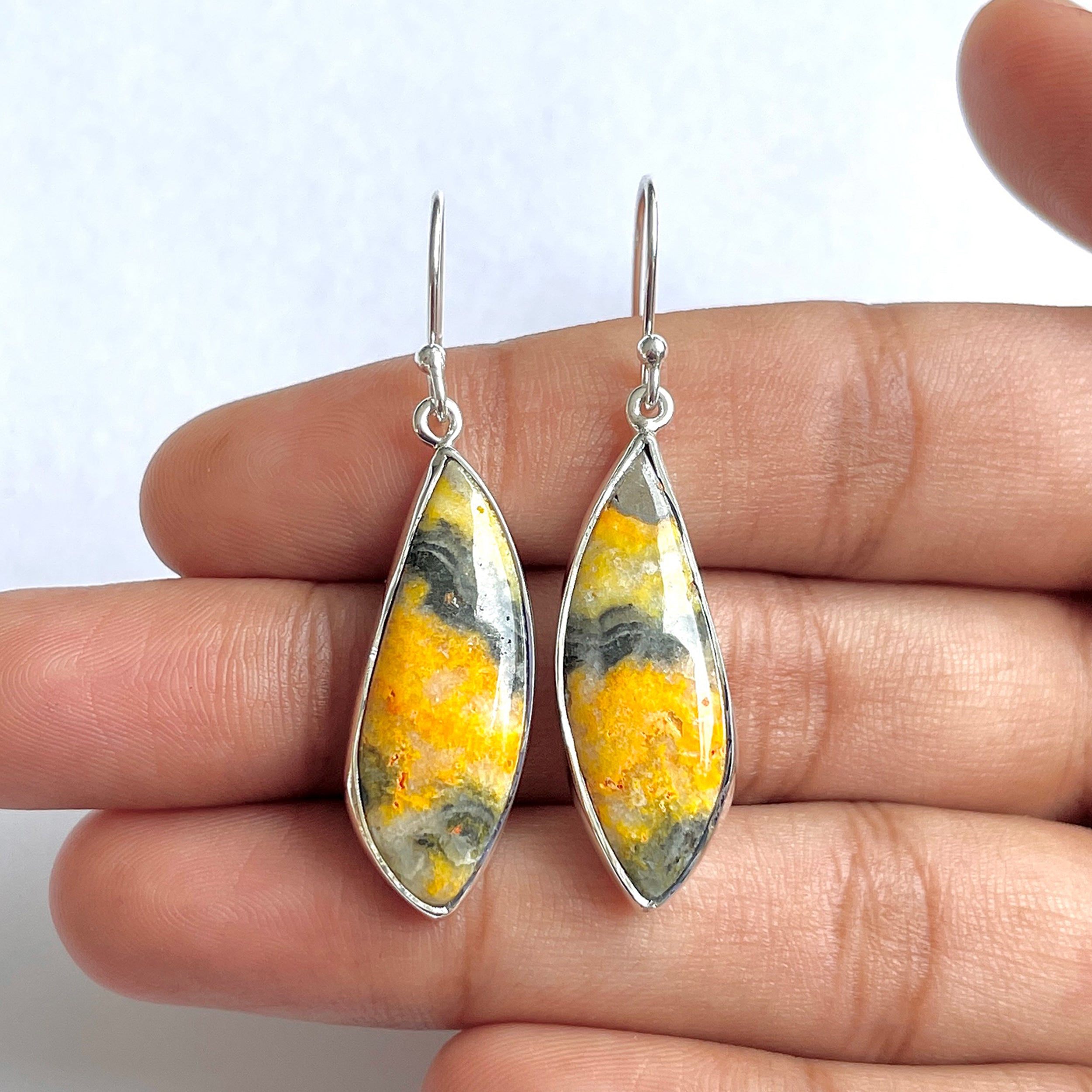 Bumble bee Jasper Earring-(BBJ-3-28)