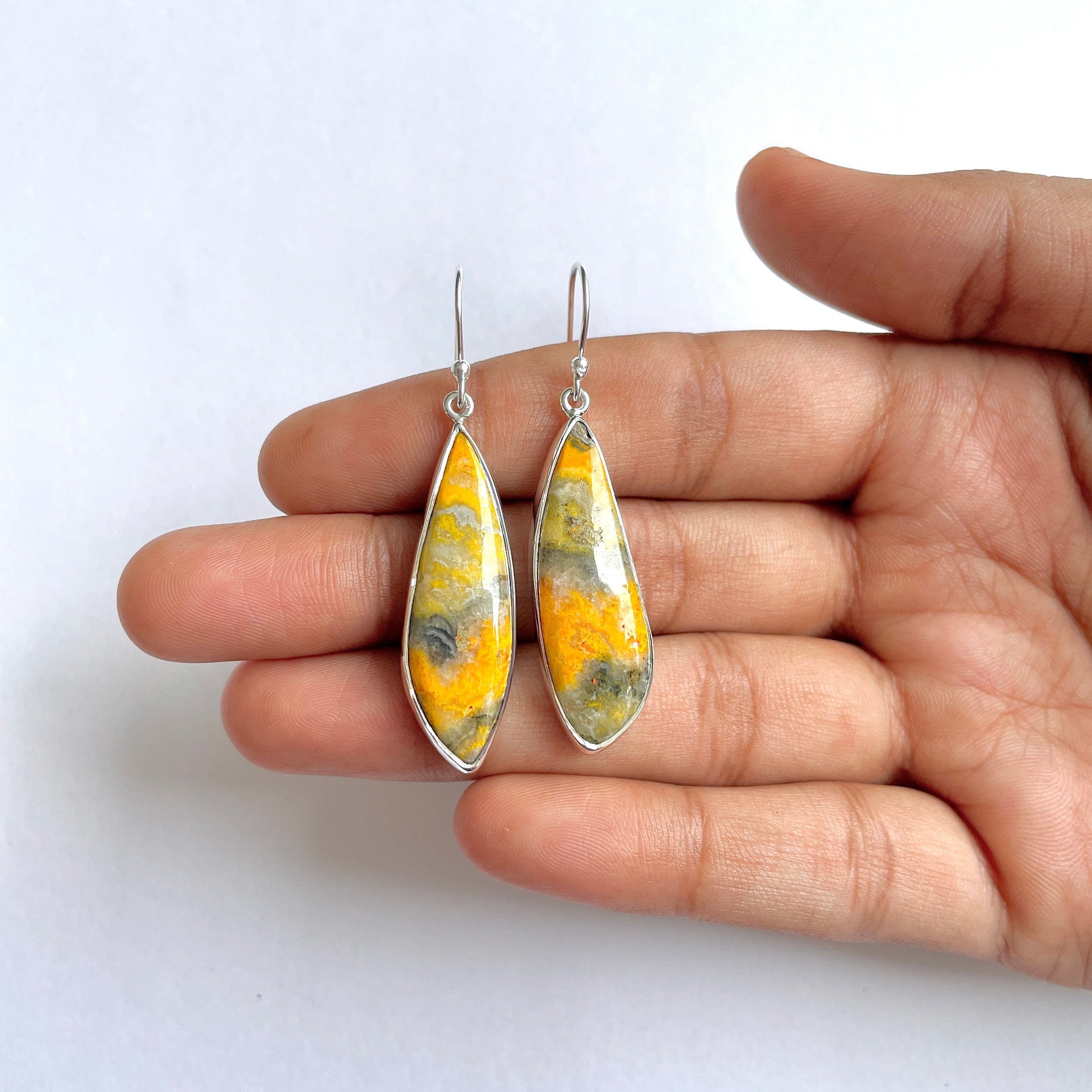 Bumble bee Jasper Earring-(BBJ-3-29)