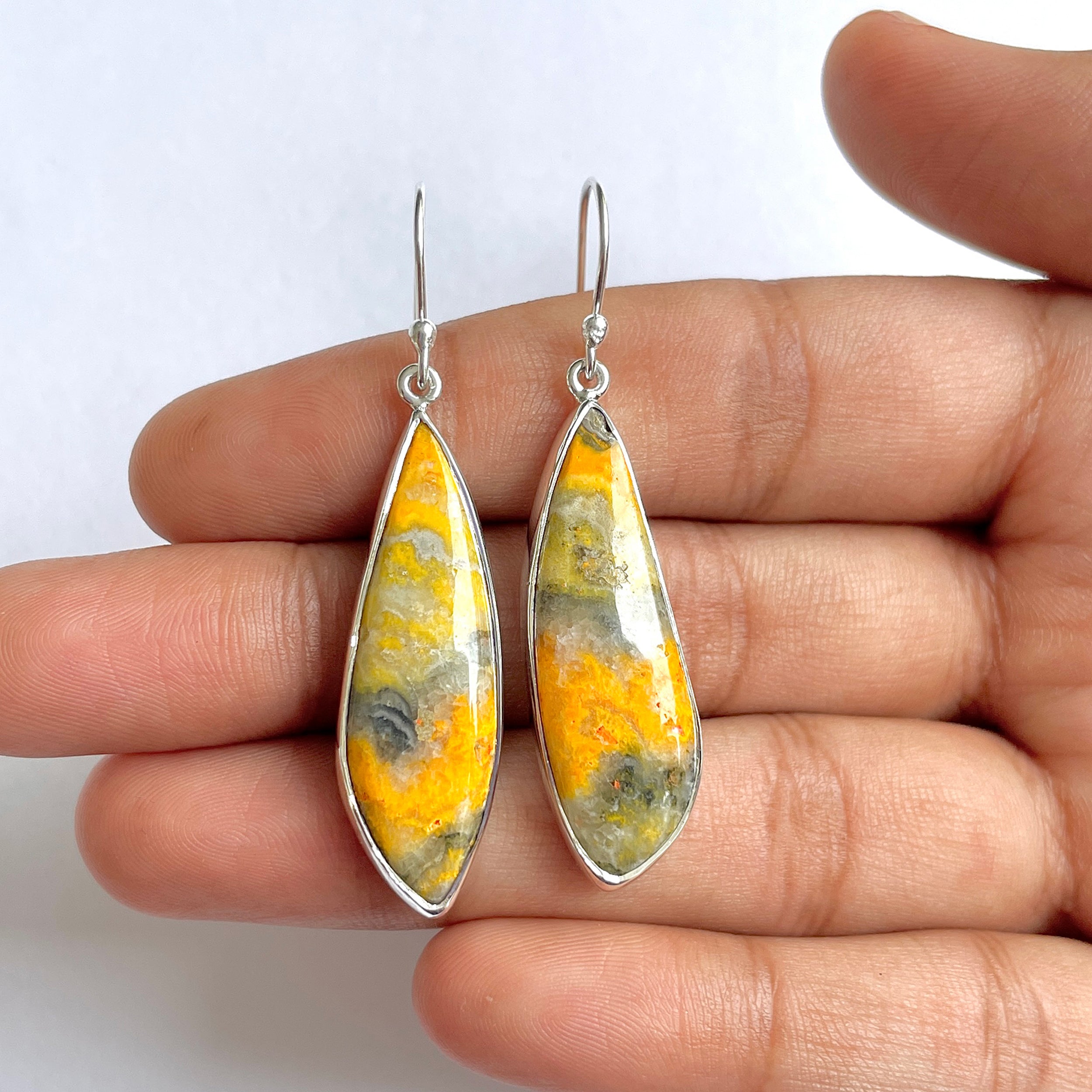 Bumble bee Jasper Earring-(BBJ-3-29)