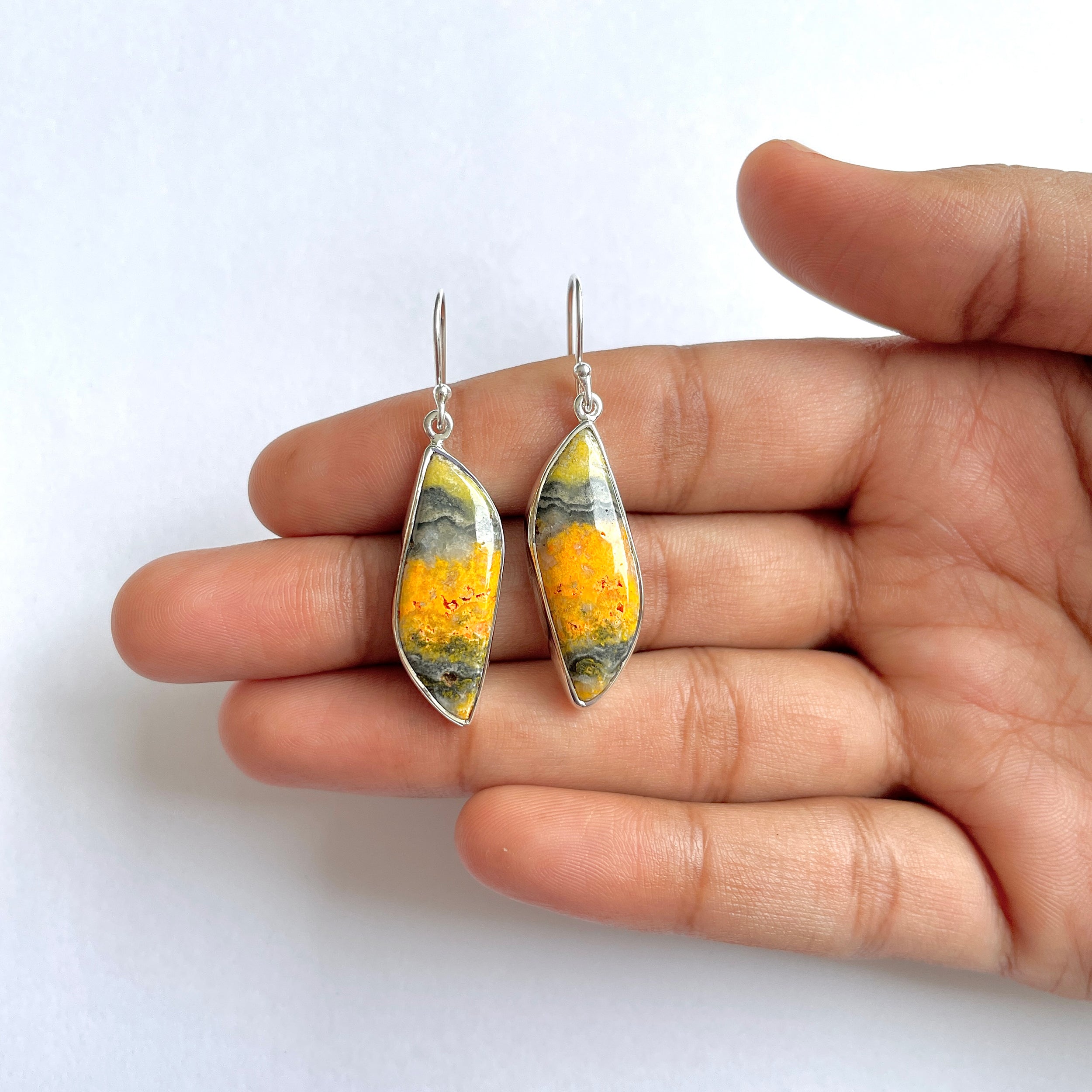 Bumble bee Jasper Earring-(BBJ-3-30)