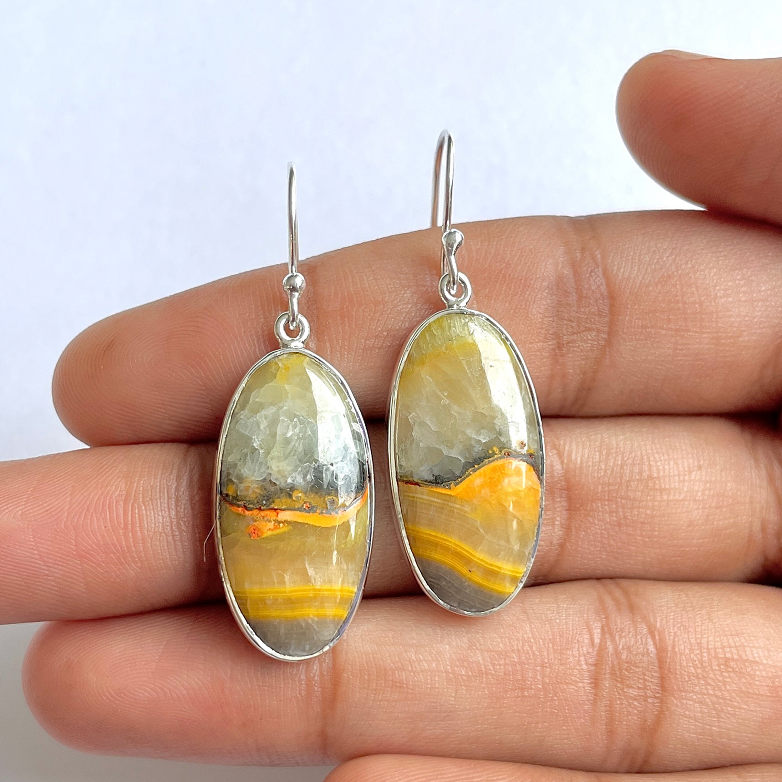 Bumble bee Jasper Earring-(BBJ-3-31)