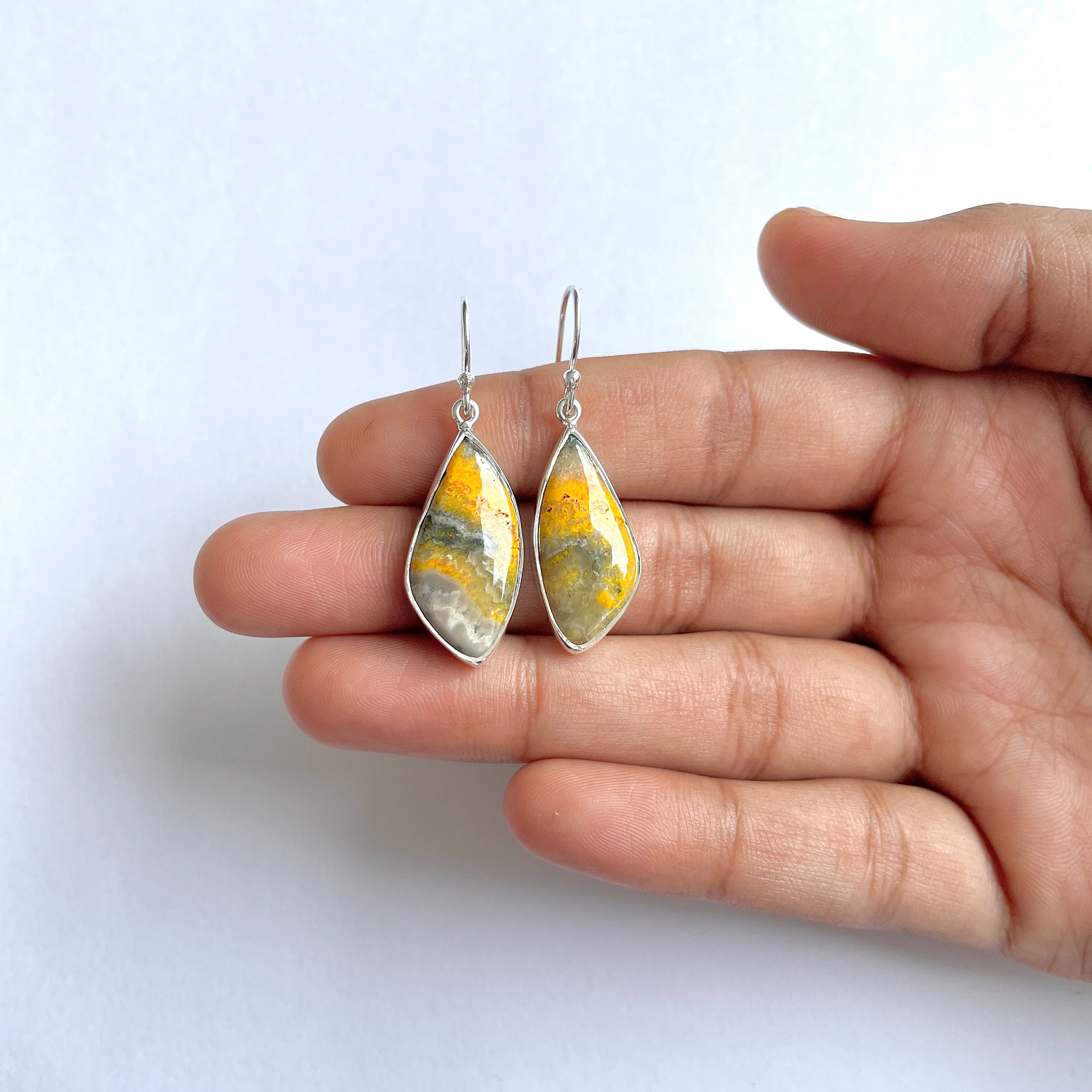 Bumble bee Jasper Earring-(BBJ-3-32)