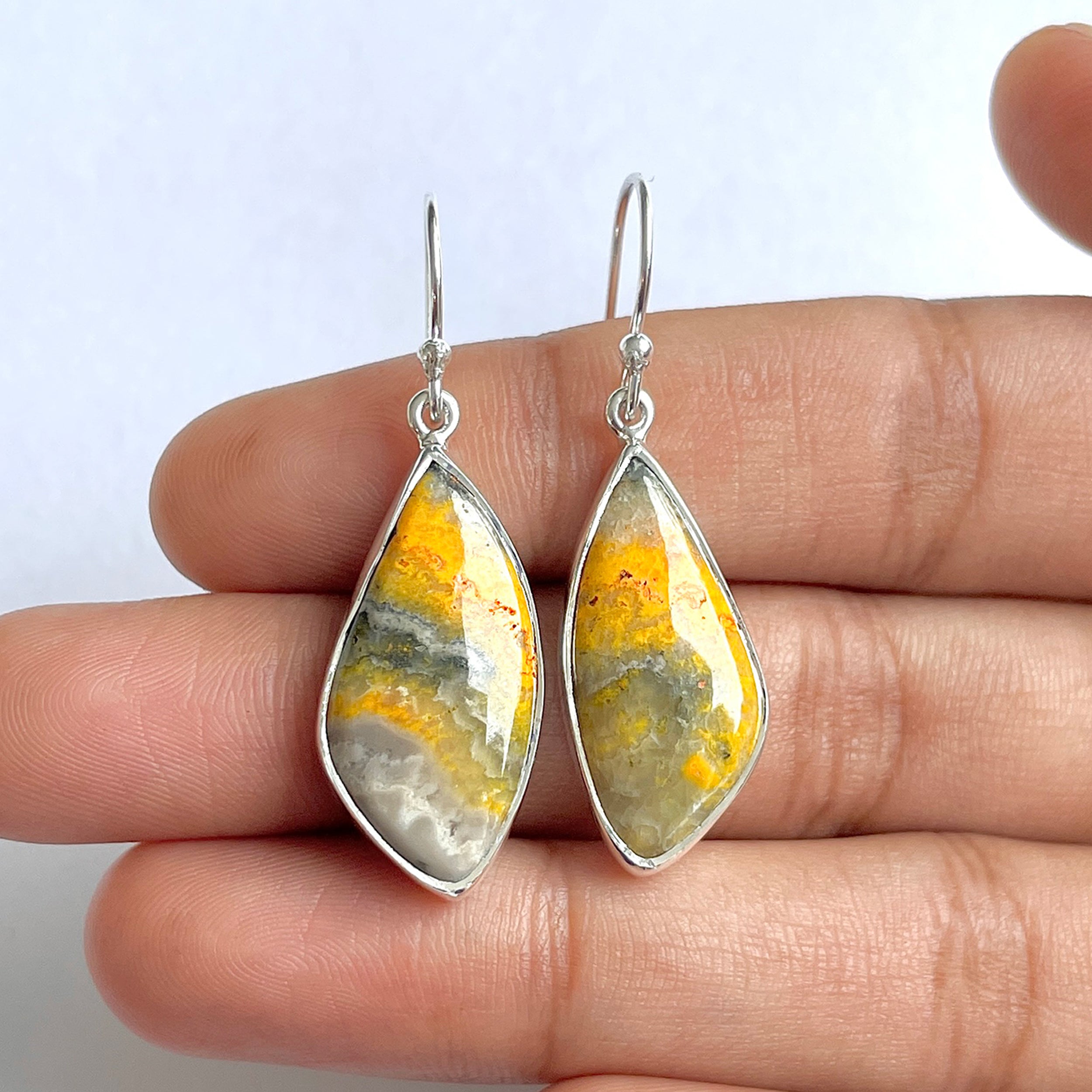 Bumble bee Jasper Earring-(BBJ-3-32)