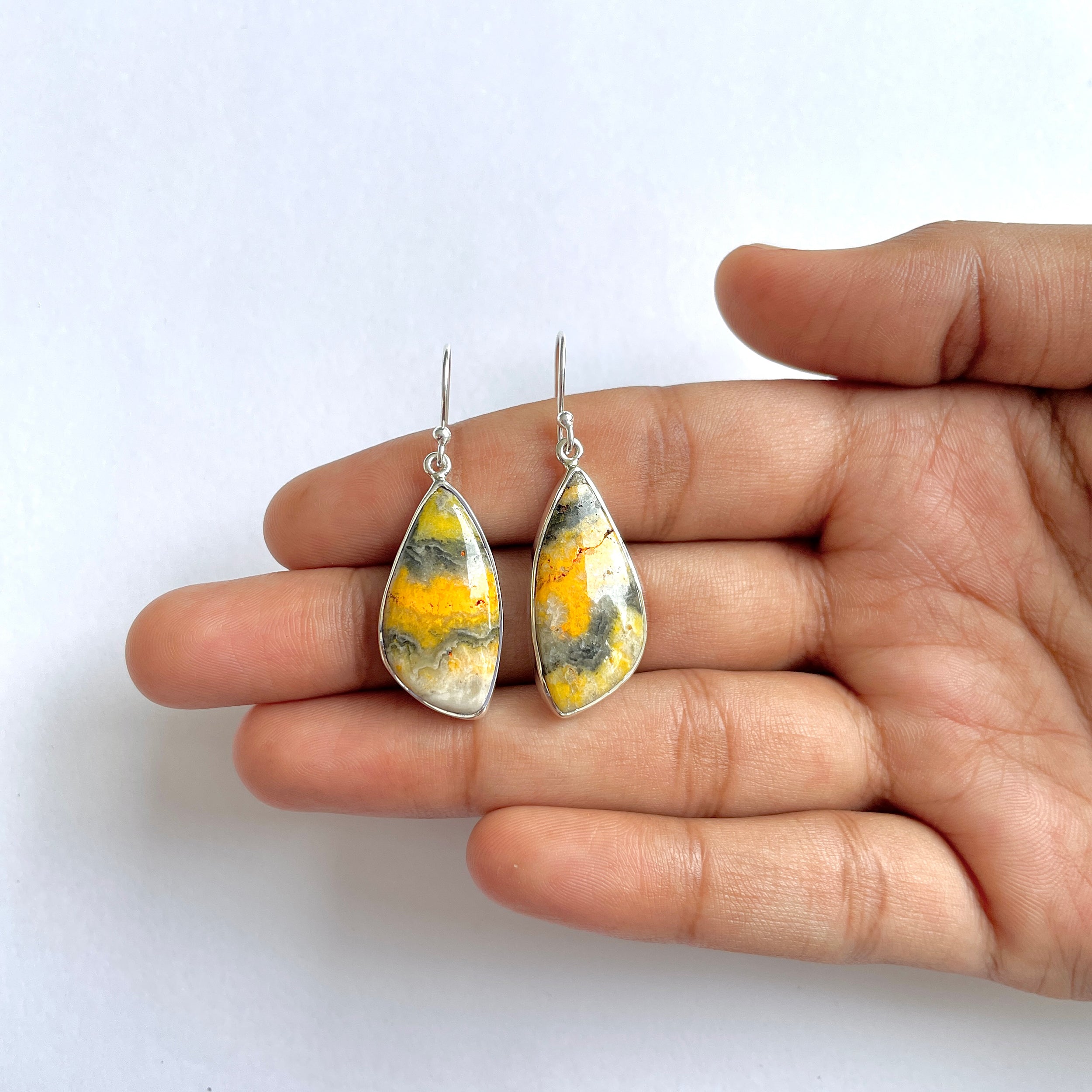 Bumble bee Jasper Earring-(BBJ-3-33)