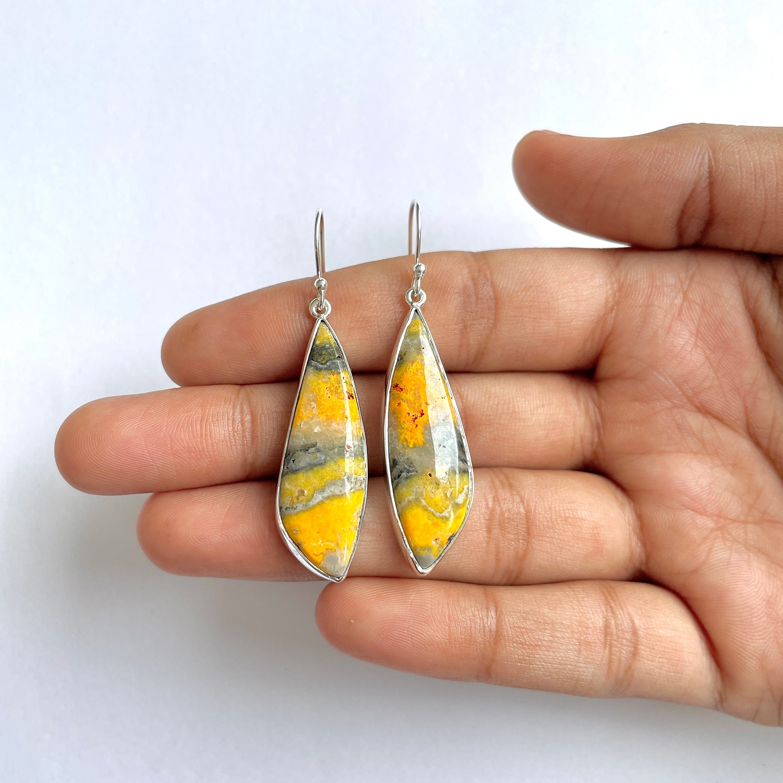 Bumble bee Jasper Earring-(BBJ-3-34)