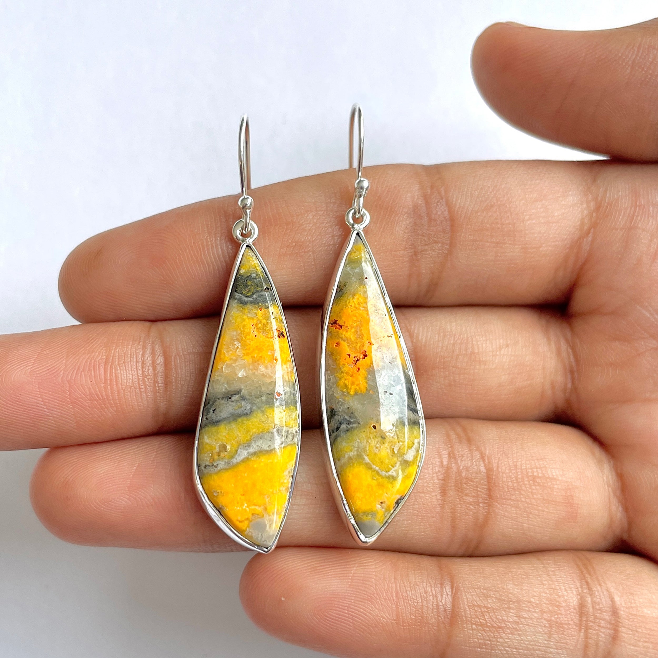 Bumble bee Jasper Earring-(BBJ-3-34)