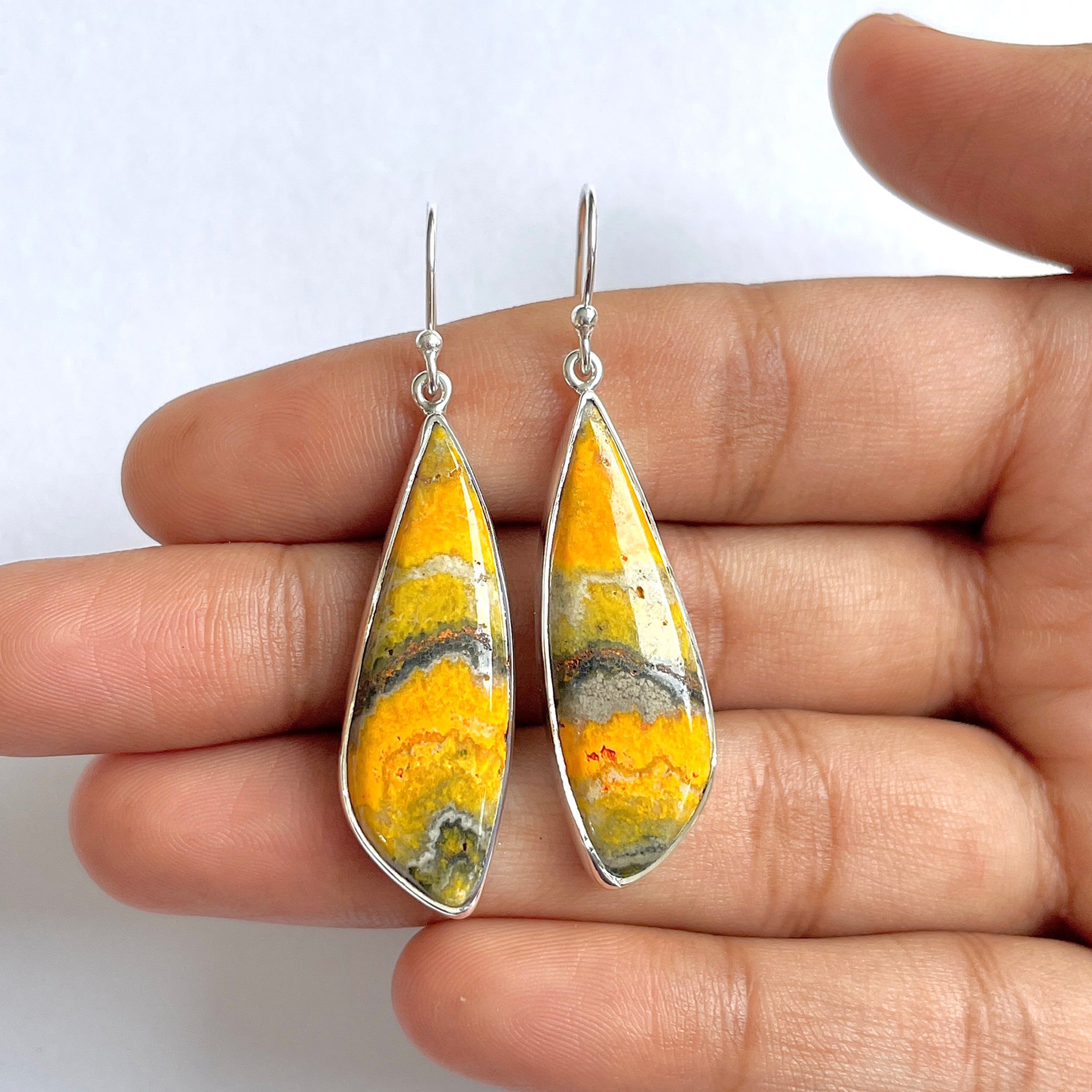 Bumble bee Jasper Earring-(BBJ-3-36)