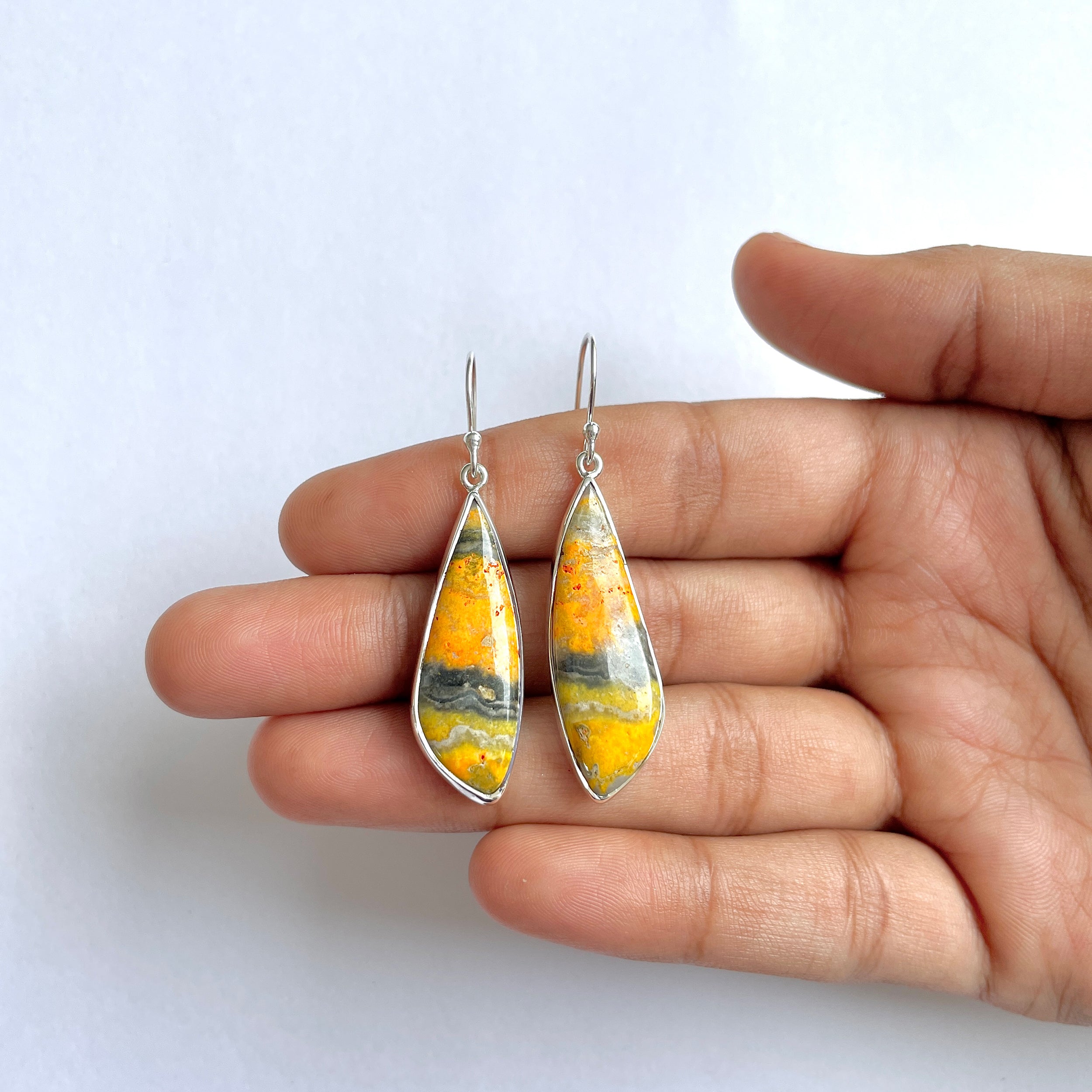 Bumble bee Jasper Earring-(BBJ-3-37)