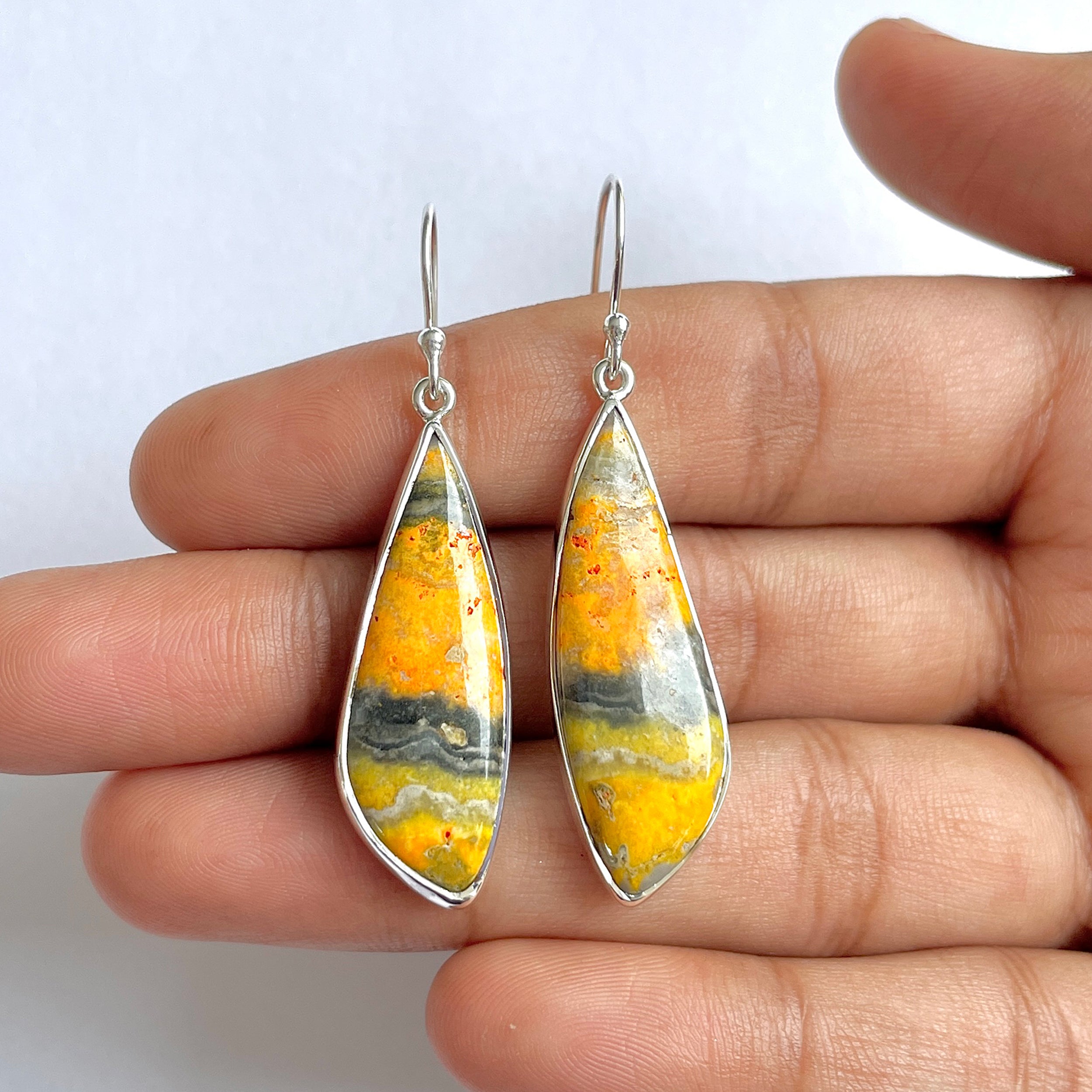 Bumble bee Jasper Earring-(BBJ-3-37)