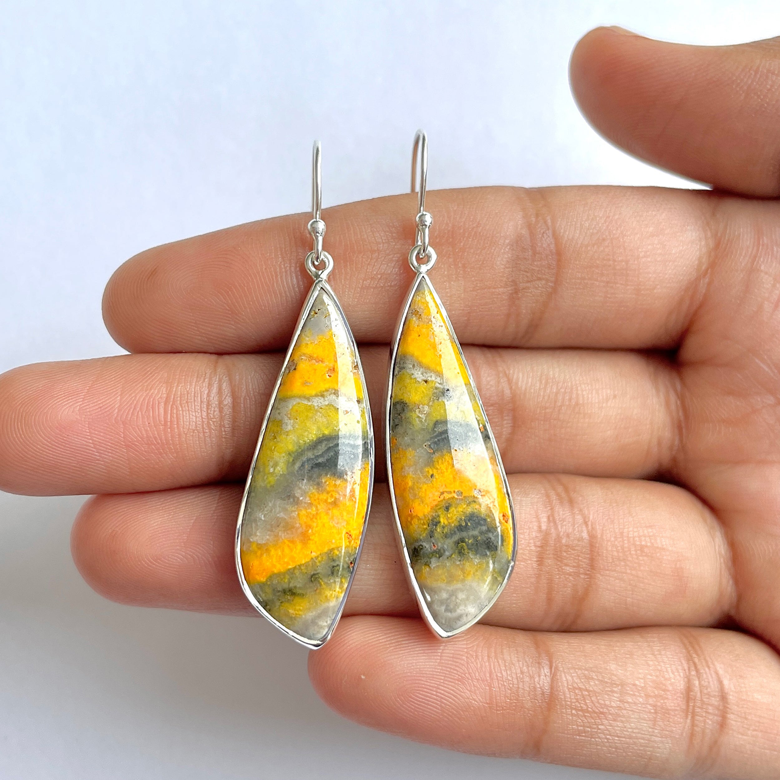 Bumble bee Jasper Earring-(BBJ-3-38)