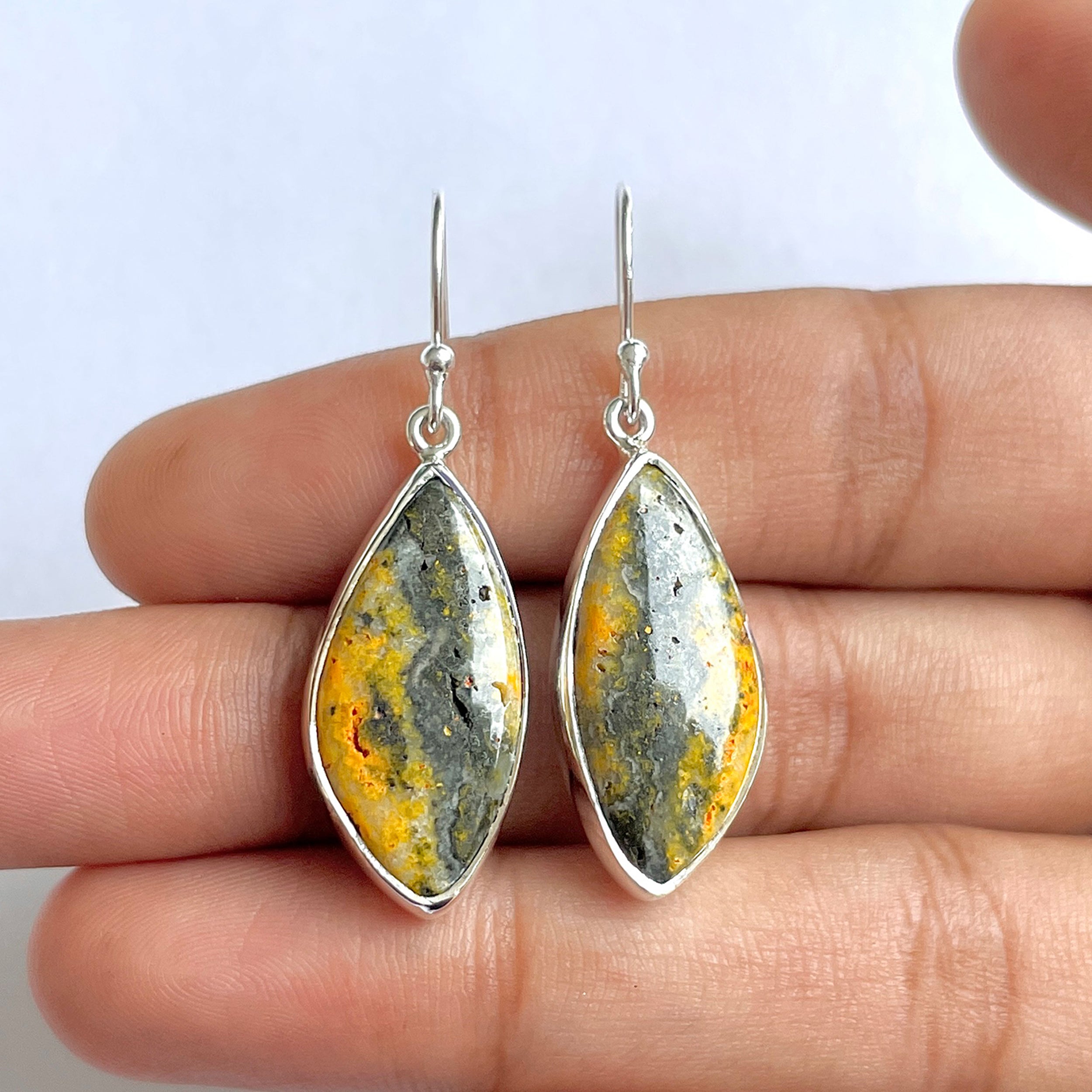 Bumble bee Jasper Earring-(BBJ-3-39)