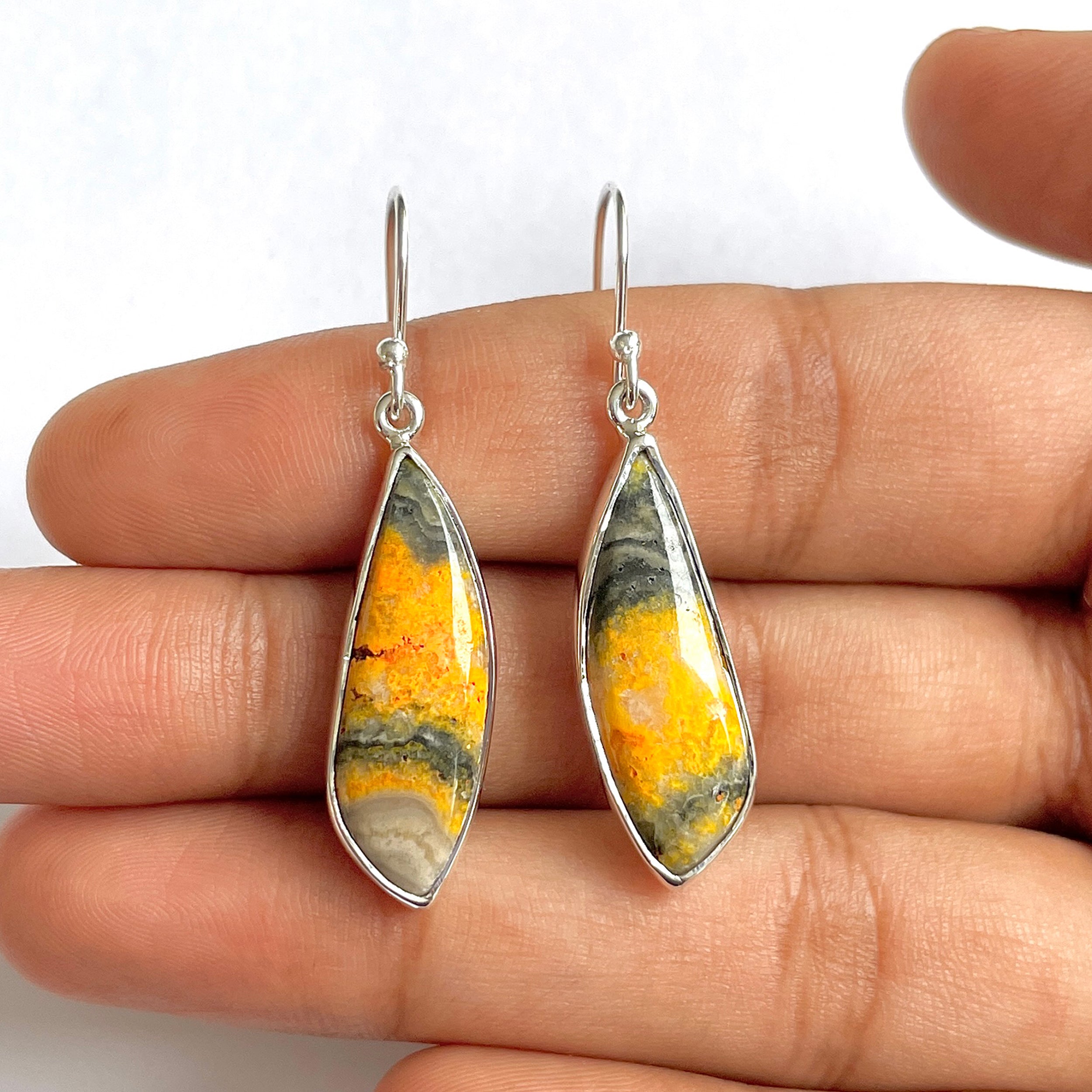Bumble bee Jasper Earring-(BBJ-3-4)