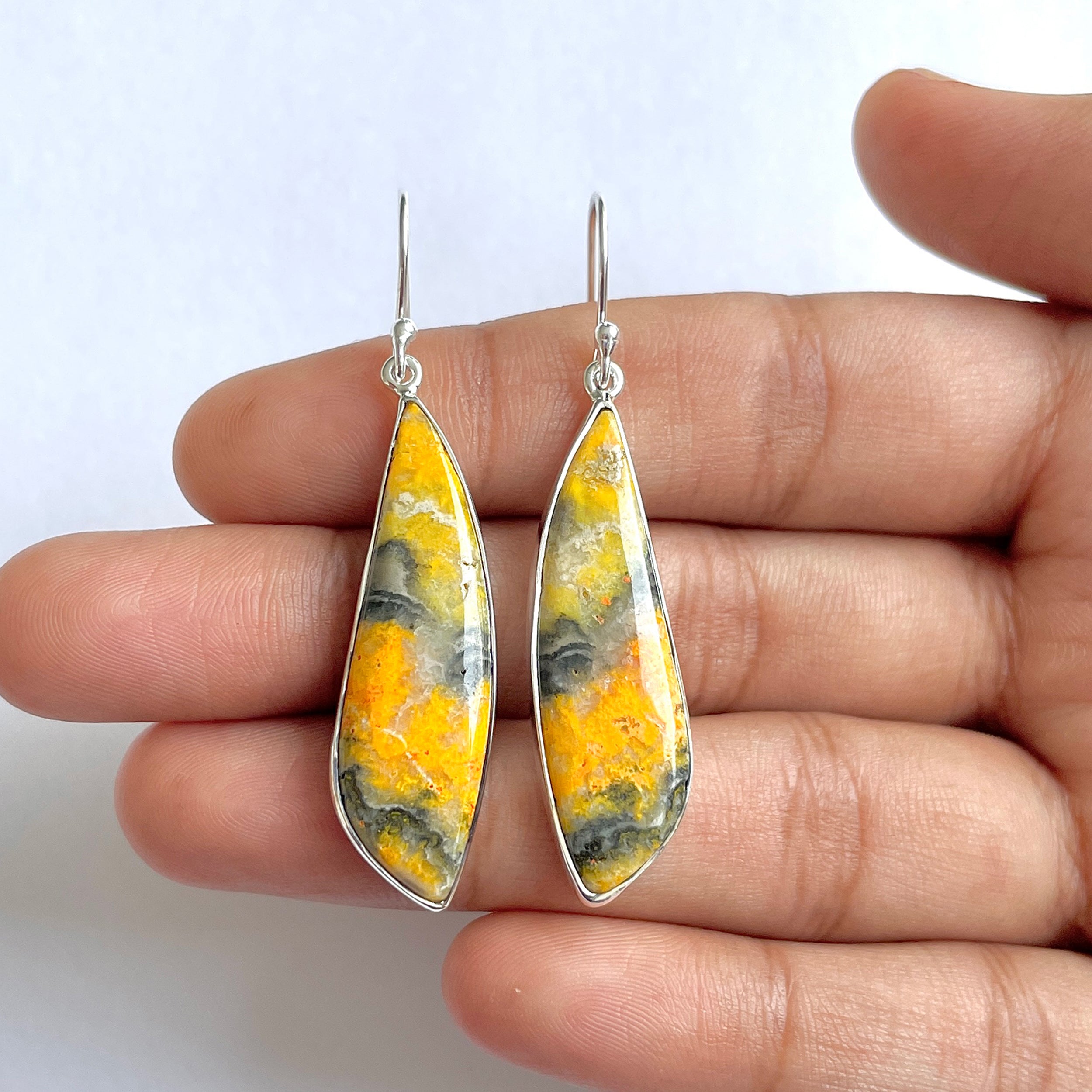 Bumble bee Jasper Earring-(BBJ-3-40)