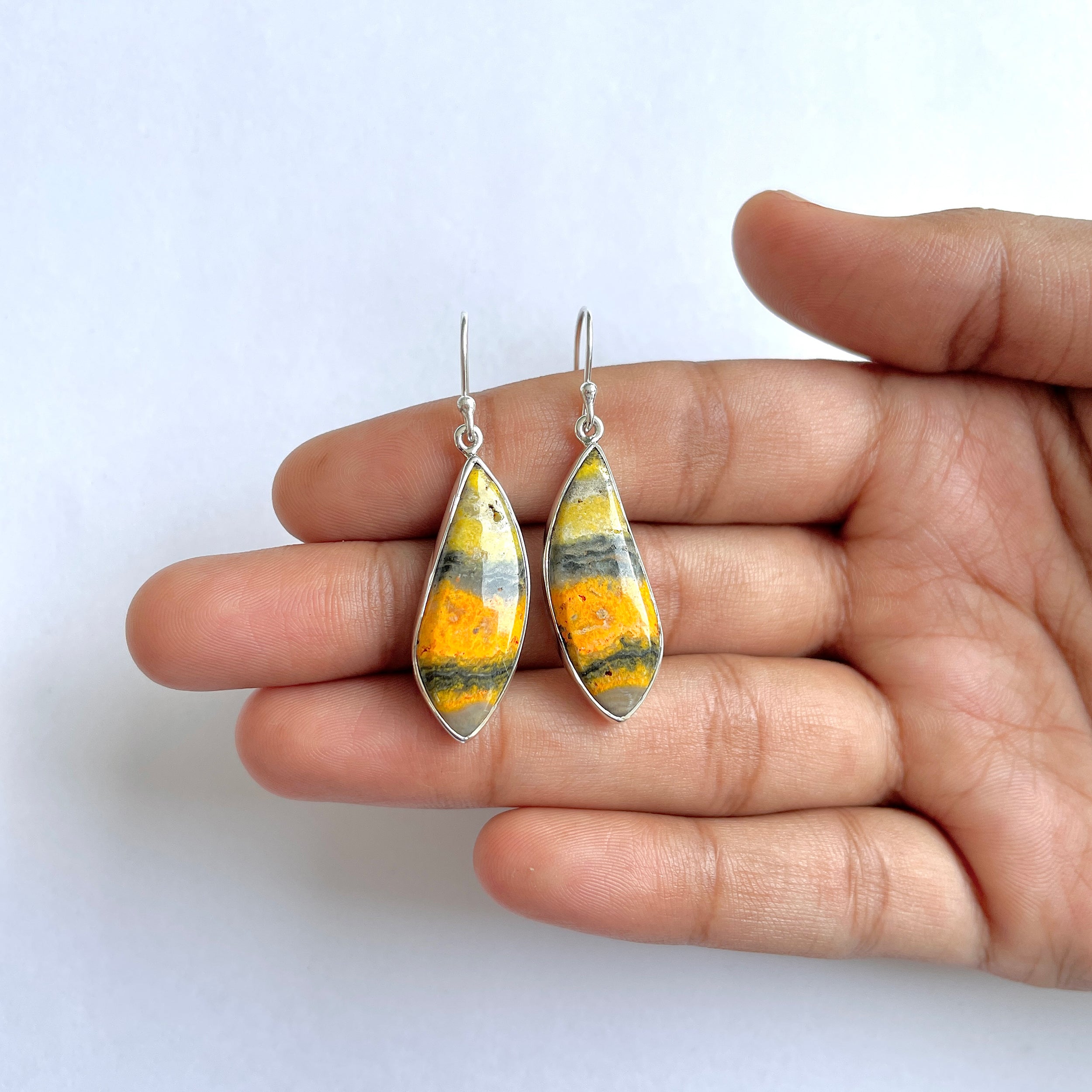 Bumble bee Jasper Earring-(BBJ-3-41)