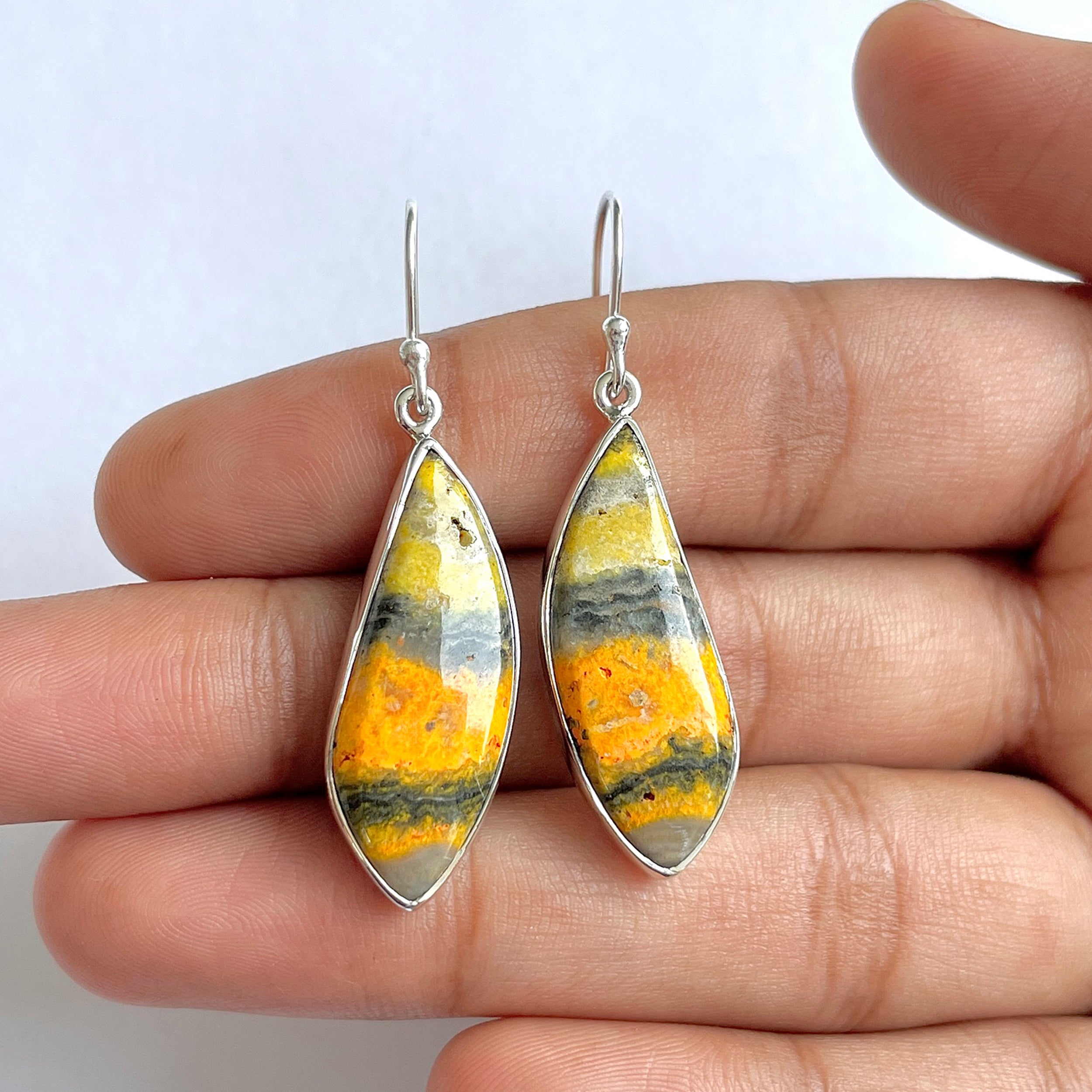 Bumble bee Jasper Earring-(BBJ-3-41)