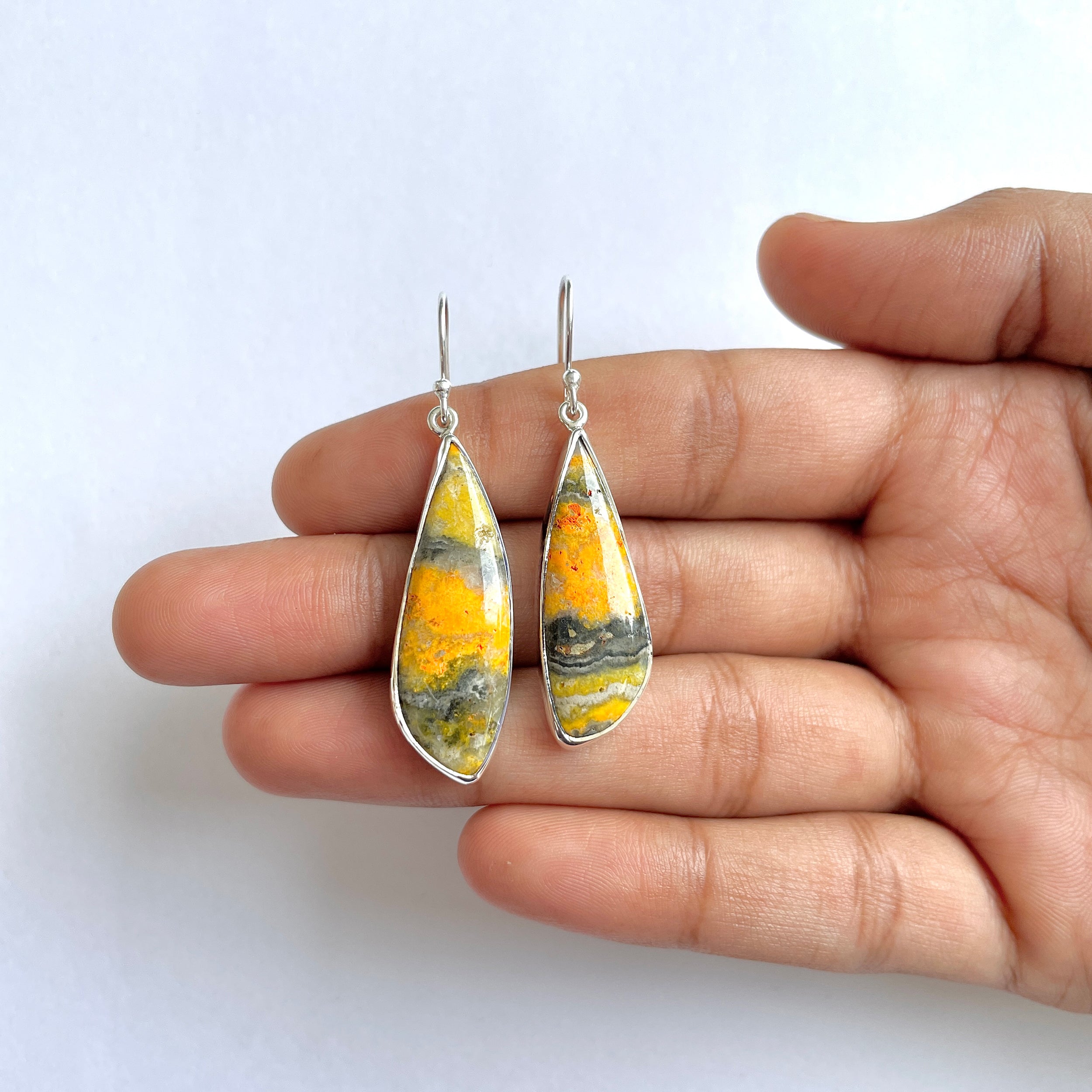 Bumble bee Jasper Earring-(BBJ-3-42)