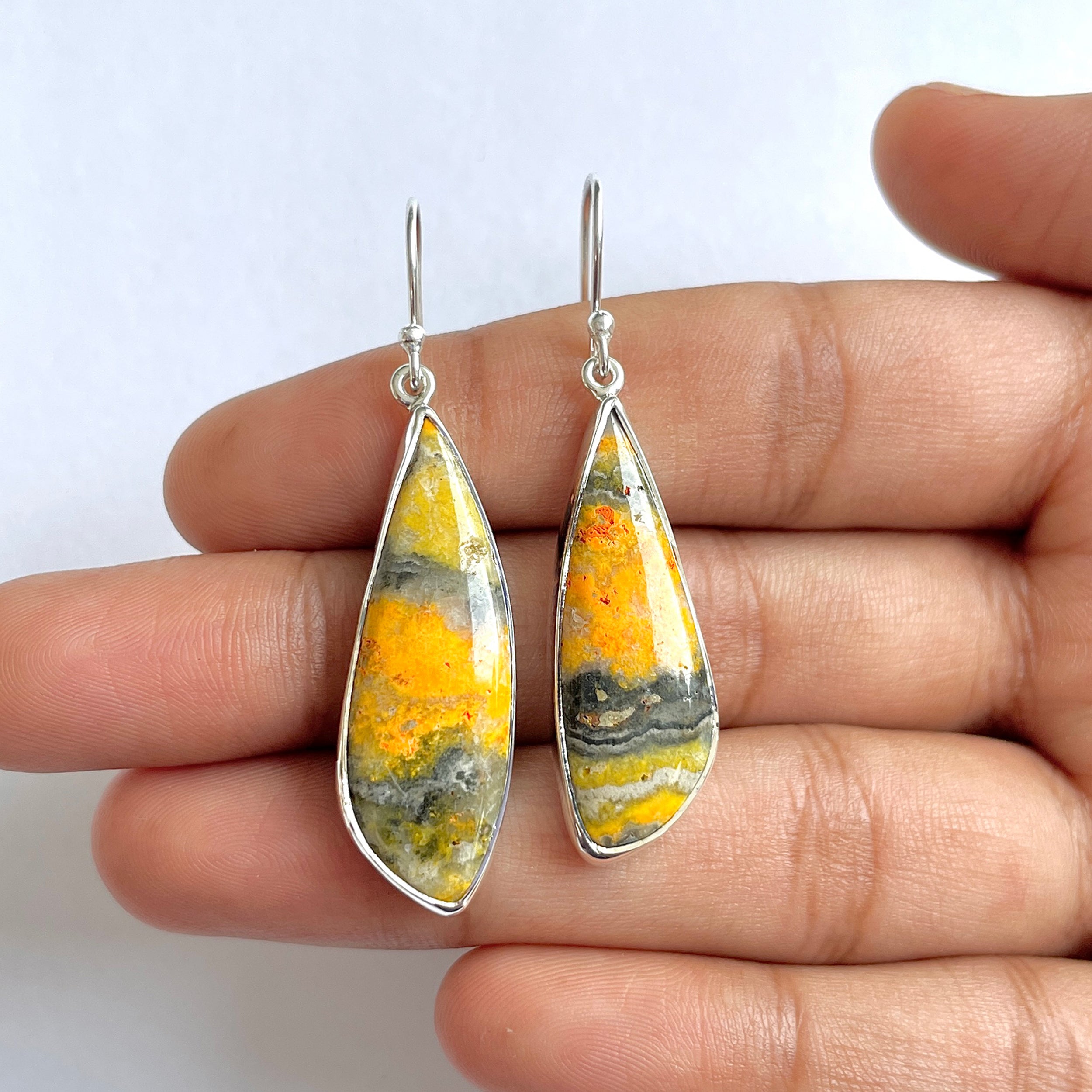 Bumble bee Jasper Earring-(BBJ-3-42)