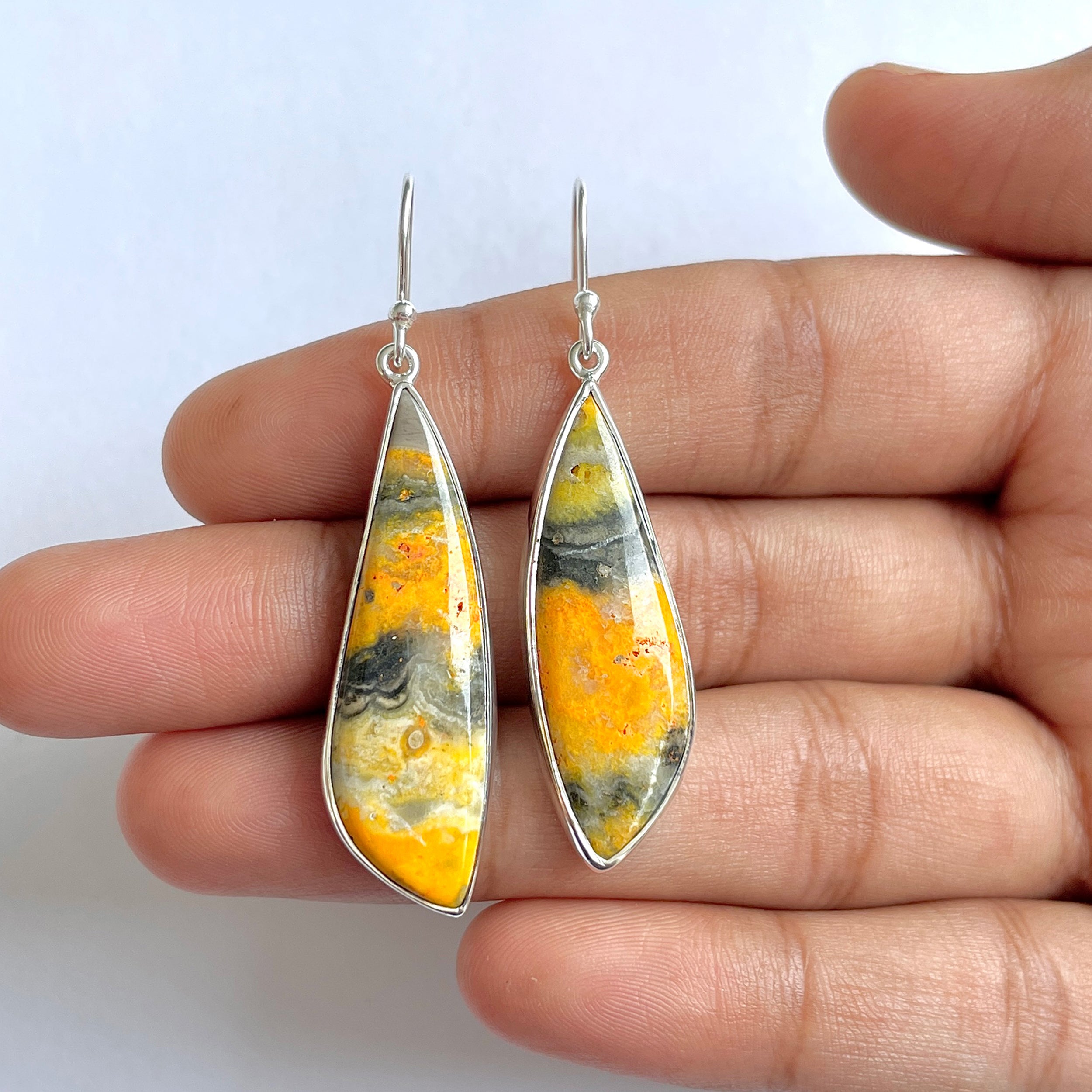 Bumble bee Jasper Earring-(BBJ-3-44)