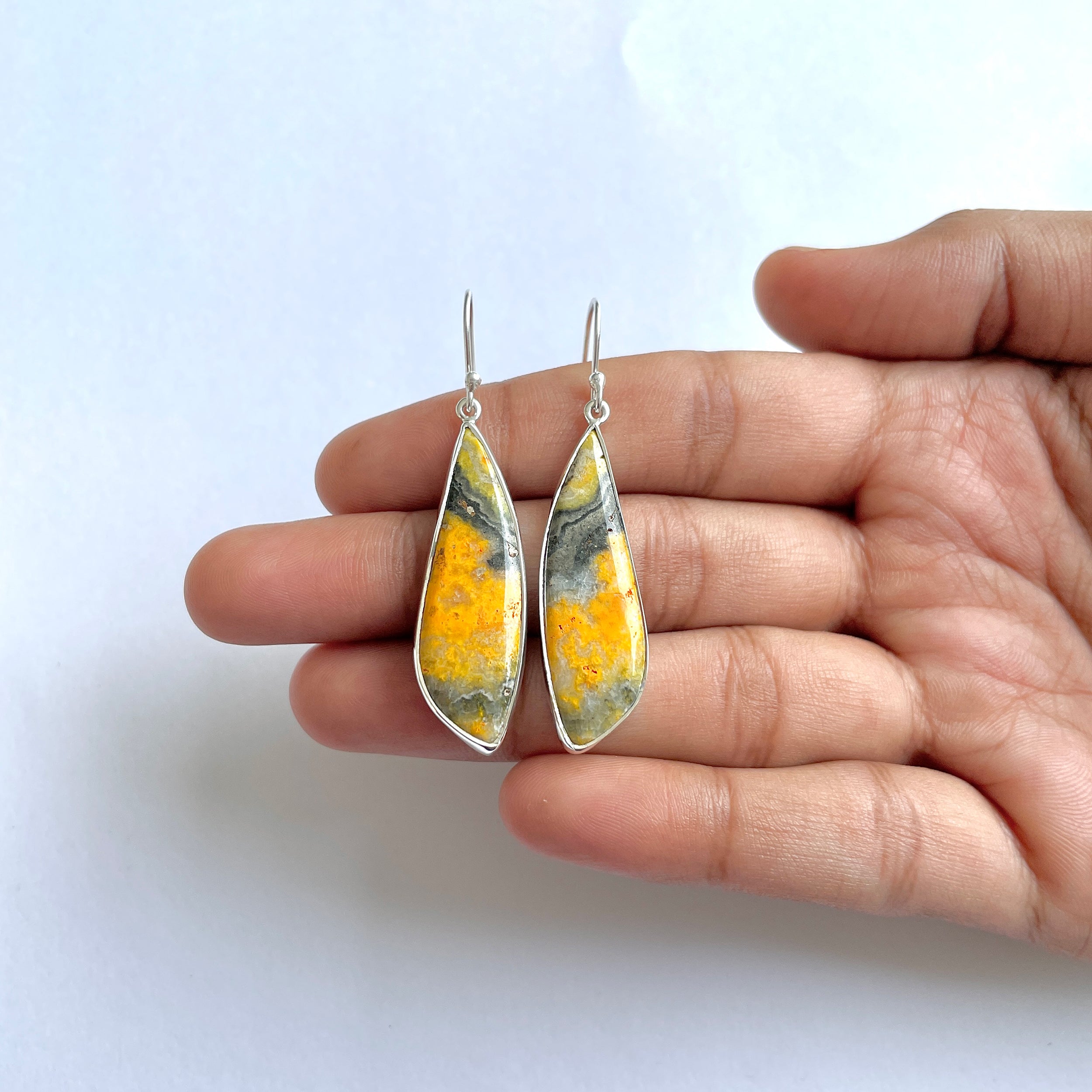 Bumble bee Jasper Earring-(BBJ-3-45)