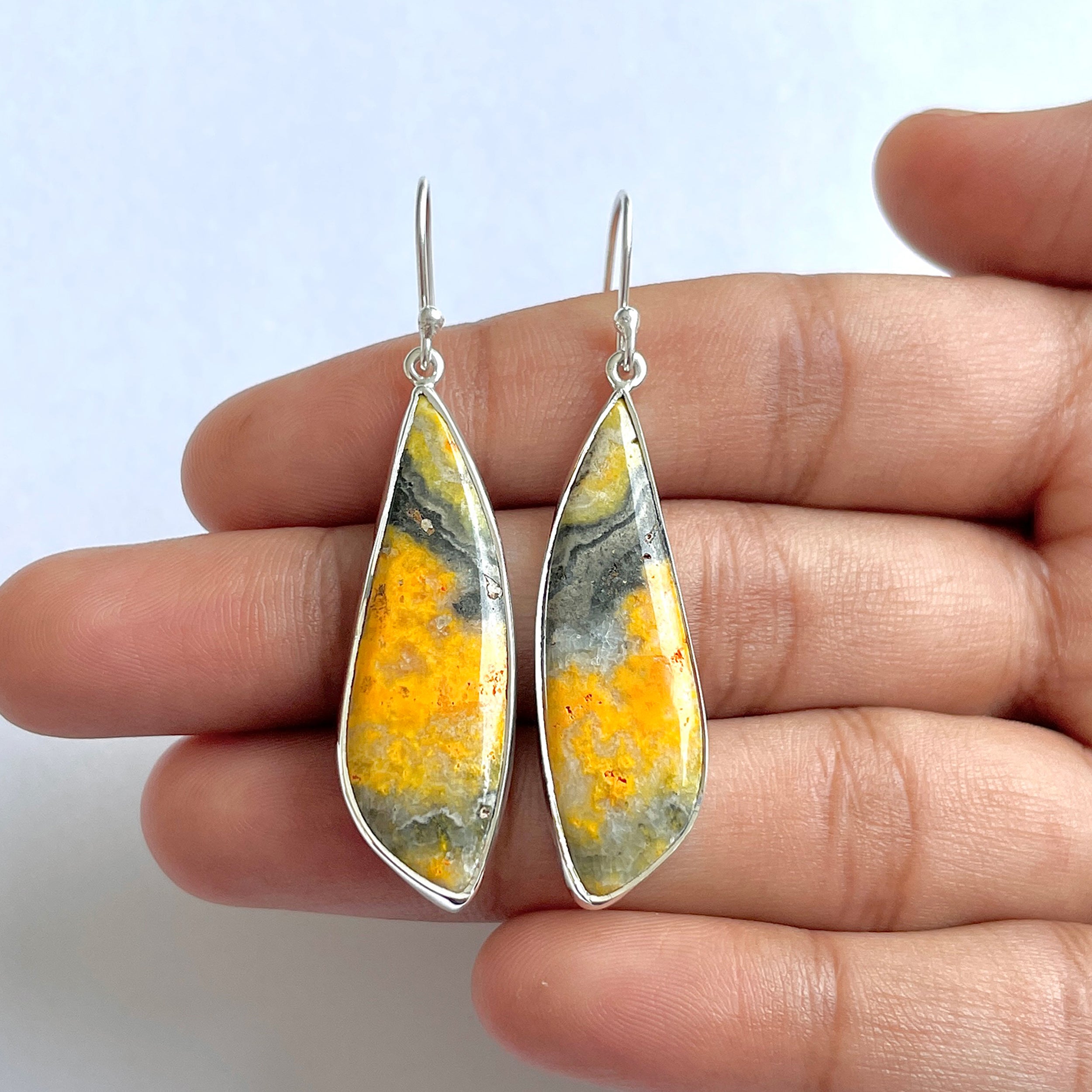 Bumble bee Jasper Earring-(BBJ-3-45)