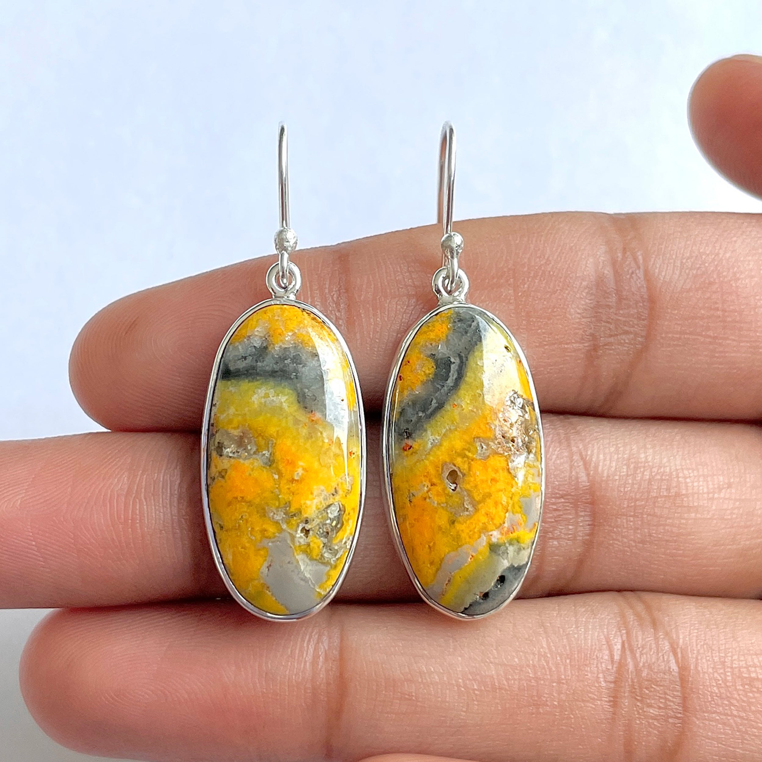 Bumble bee Jasper Earring-(BBJ-3-46)