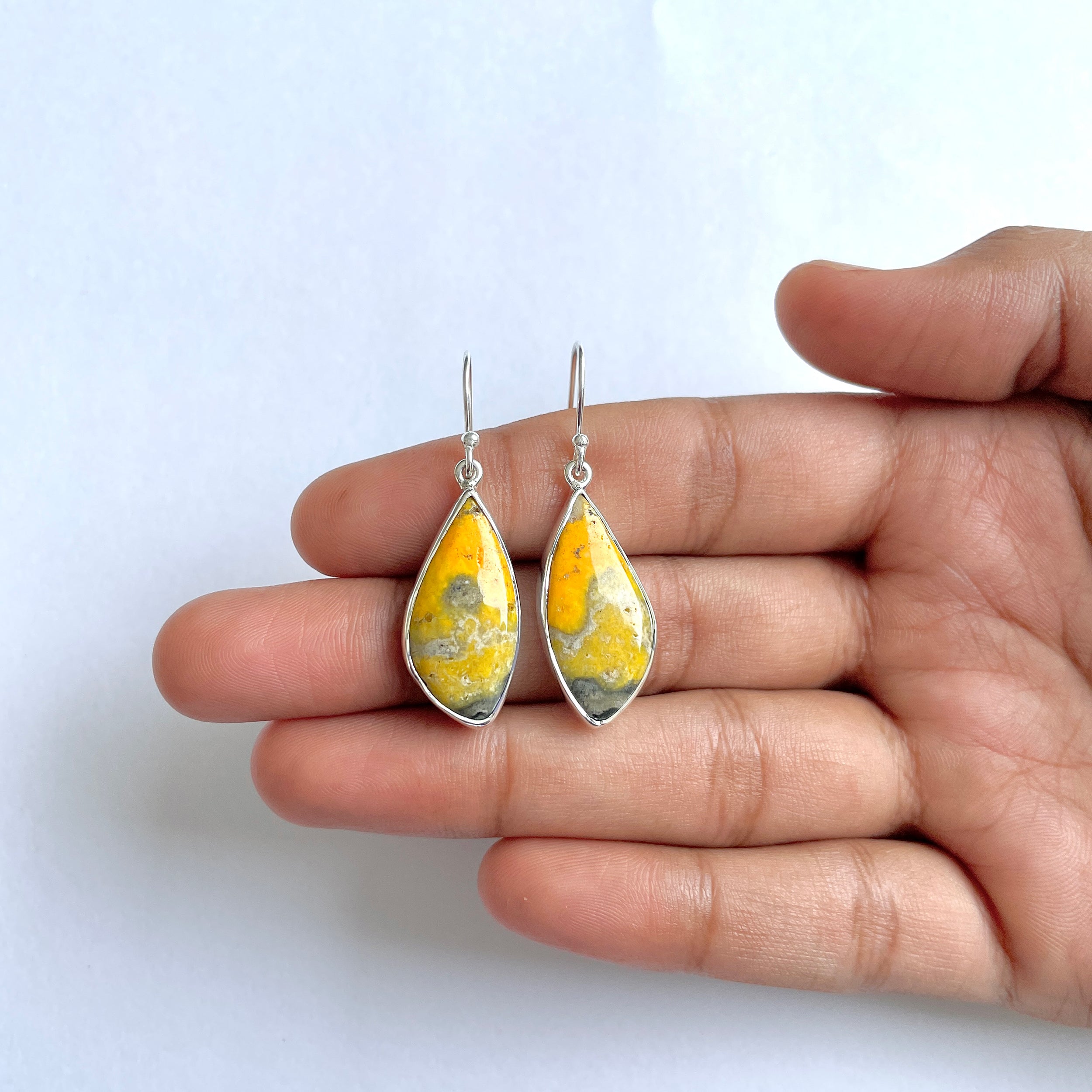 Bumble bee Jasper Earring-(BBJ-3-47)