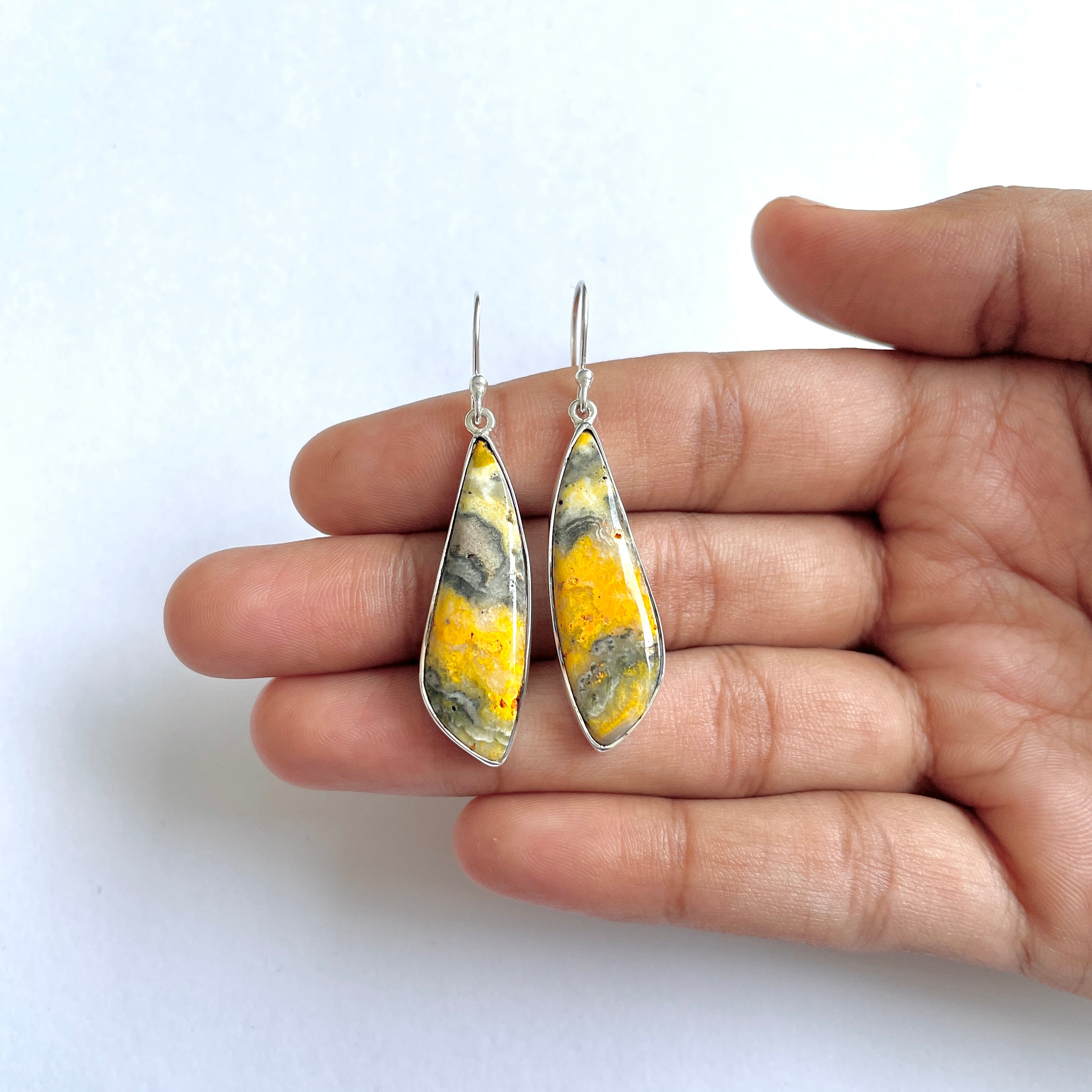 Bumble bee Jasper Earring-(BBJ-3-48)