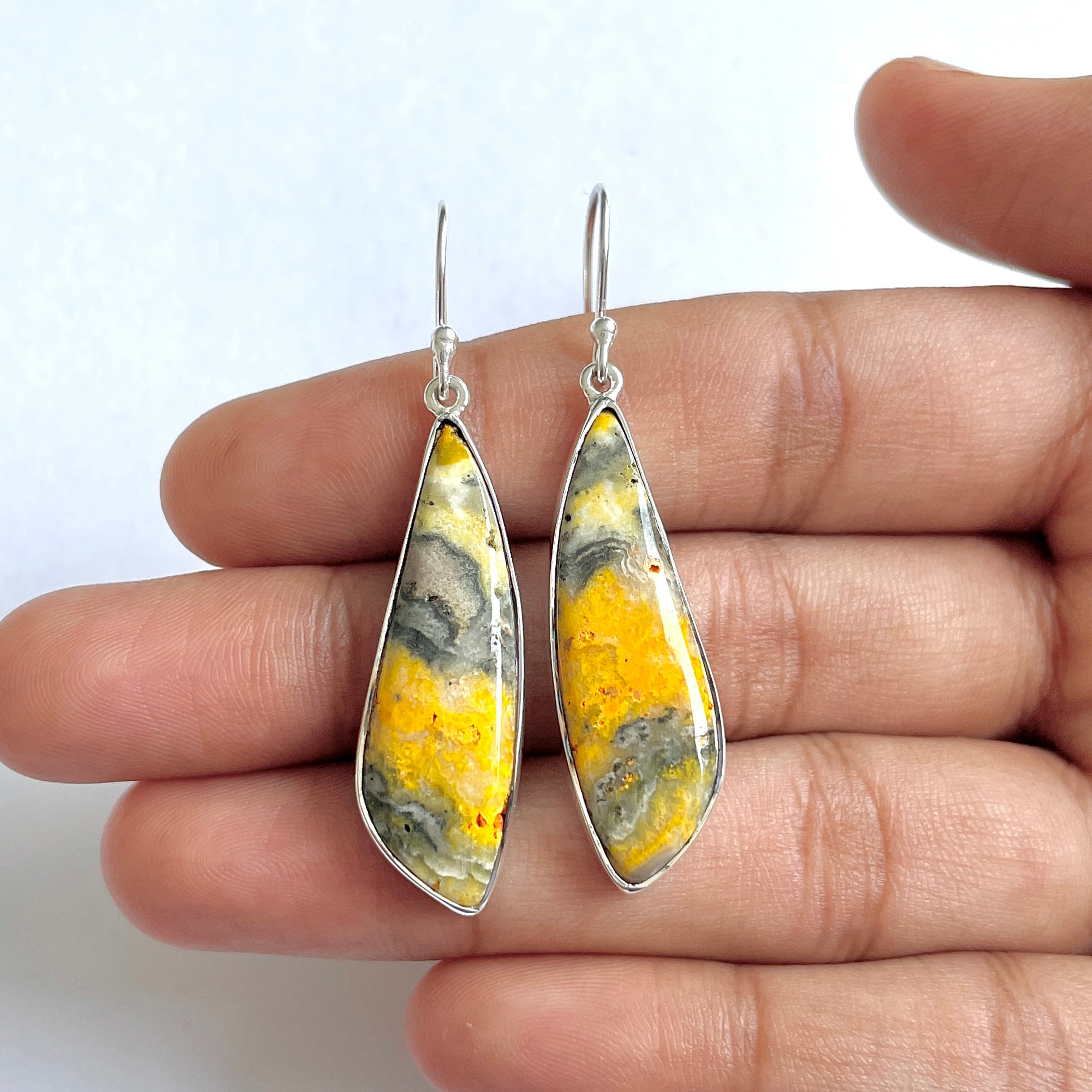 Bumble bee Jasper Earring-(BBJ-3-48)