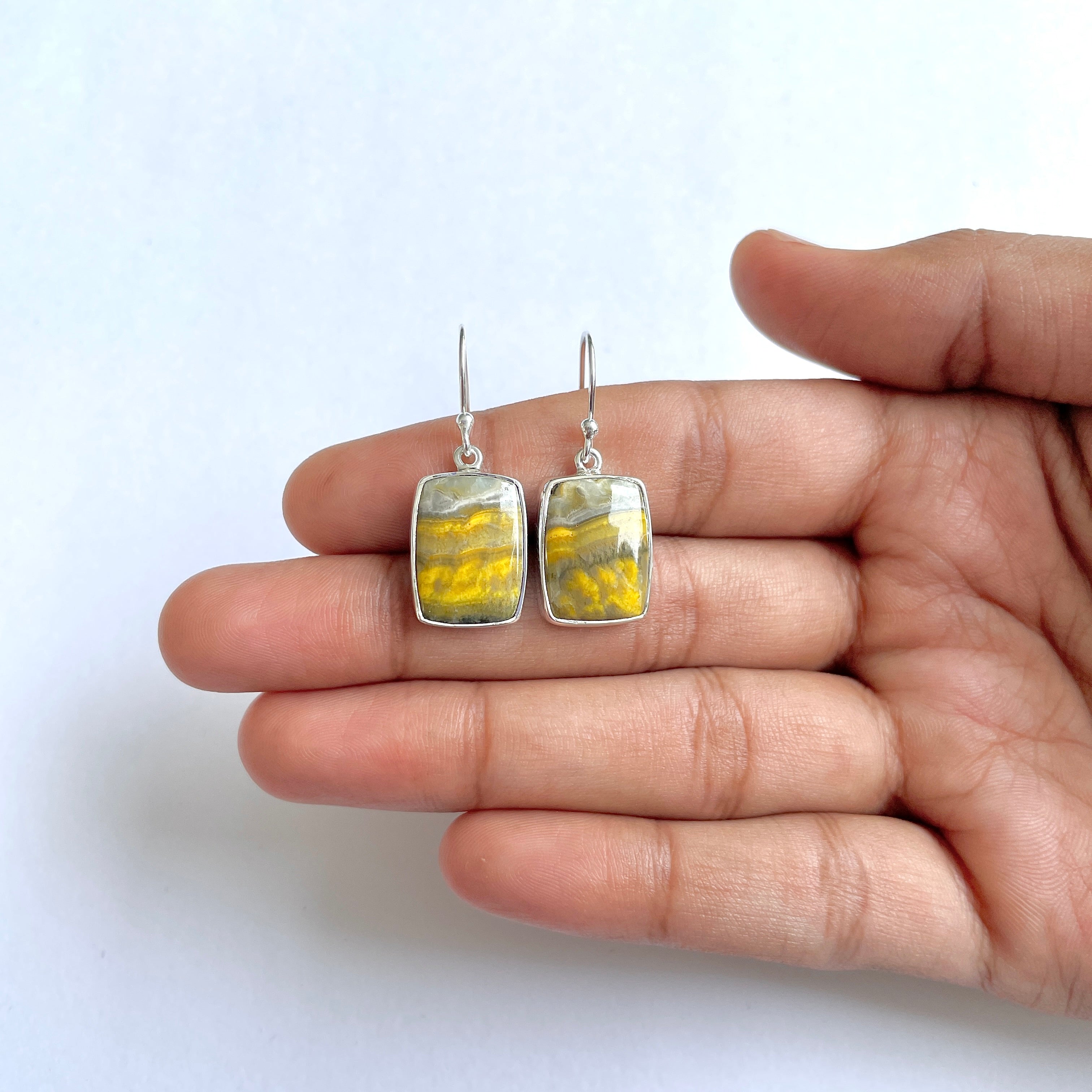 Bumble bee Jasper Earring-(BBJ-3-49)