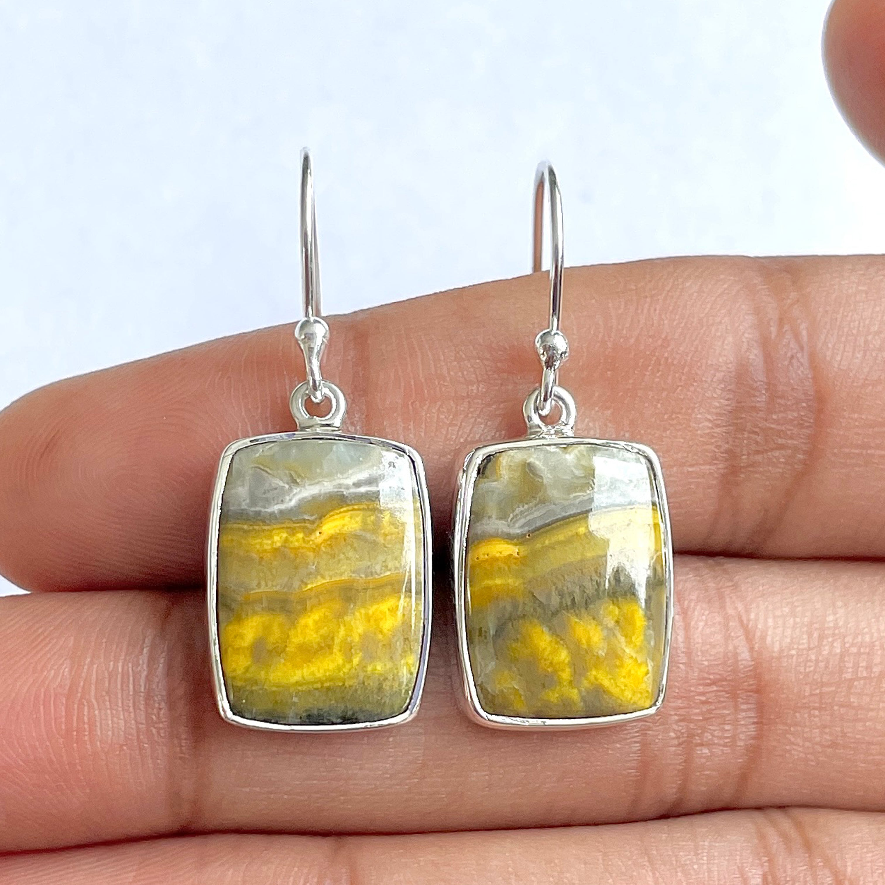 Bumble bee Jasper Earring-(BBJ-3-49)