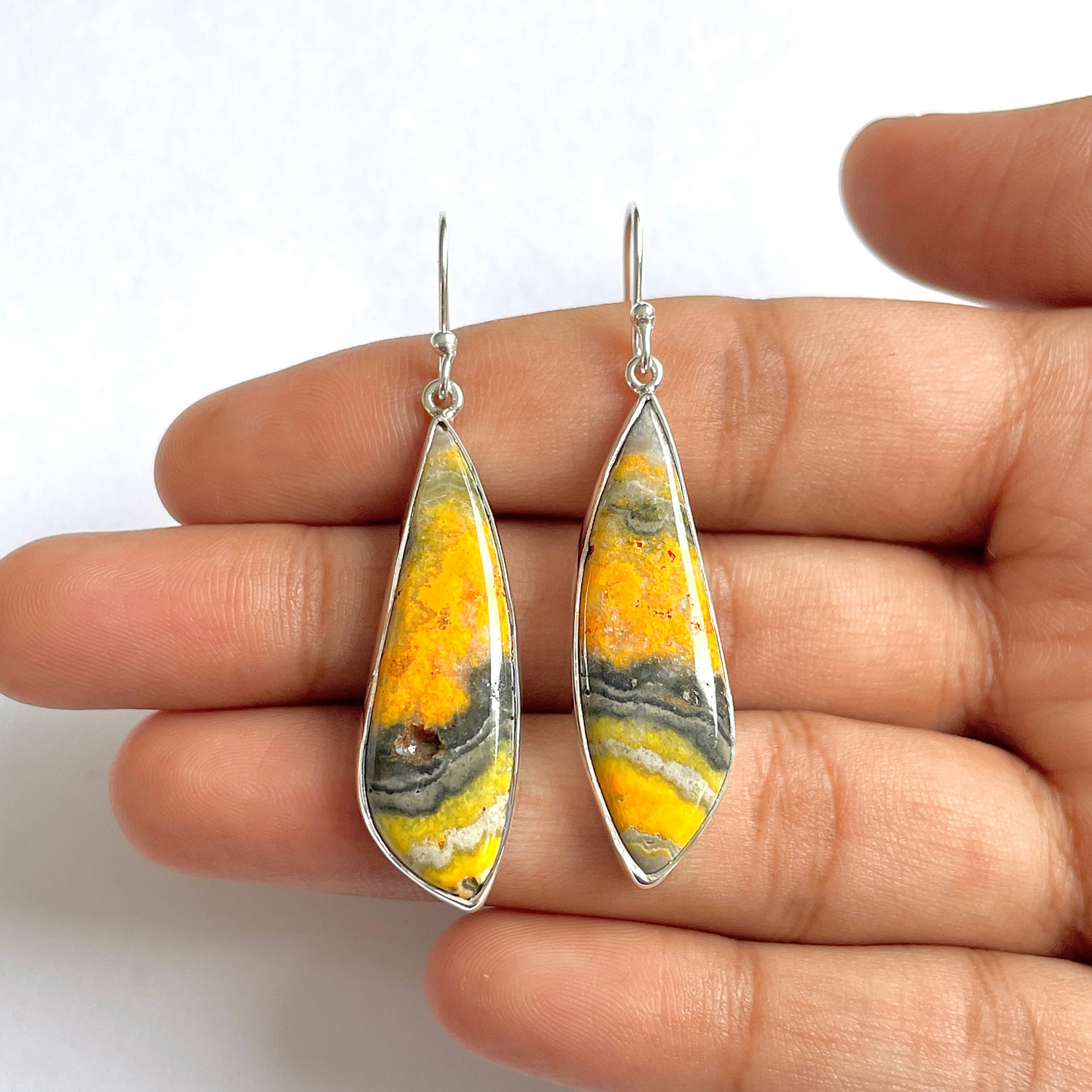 Bumble bee Jasper Earring-(BBJ-3-5)